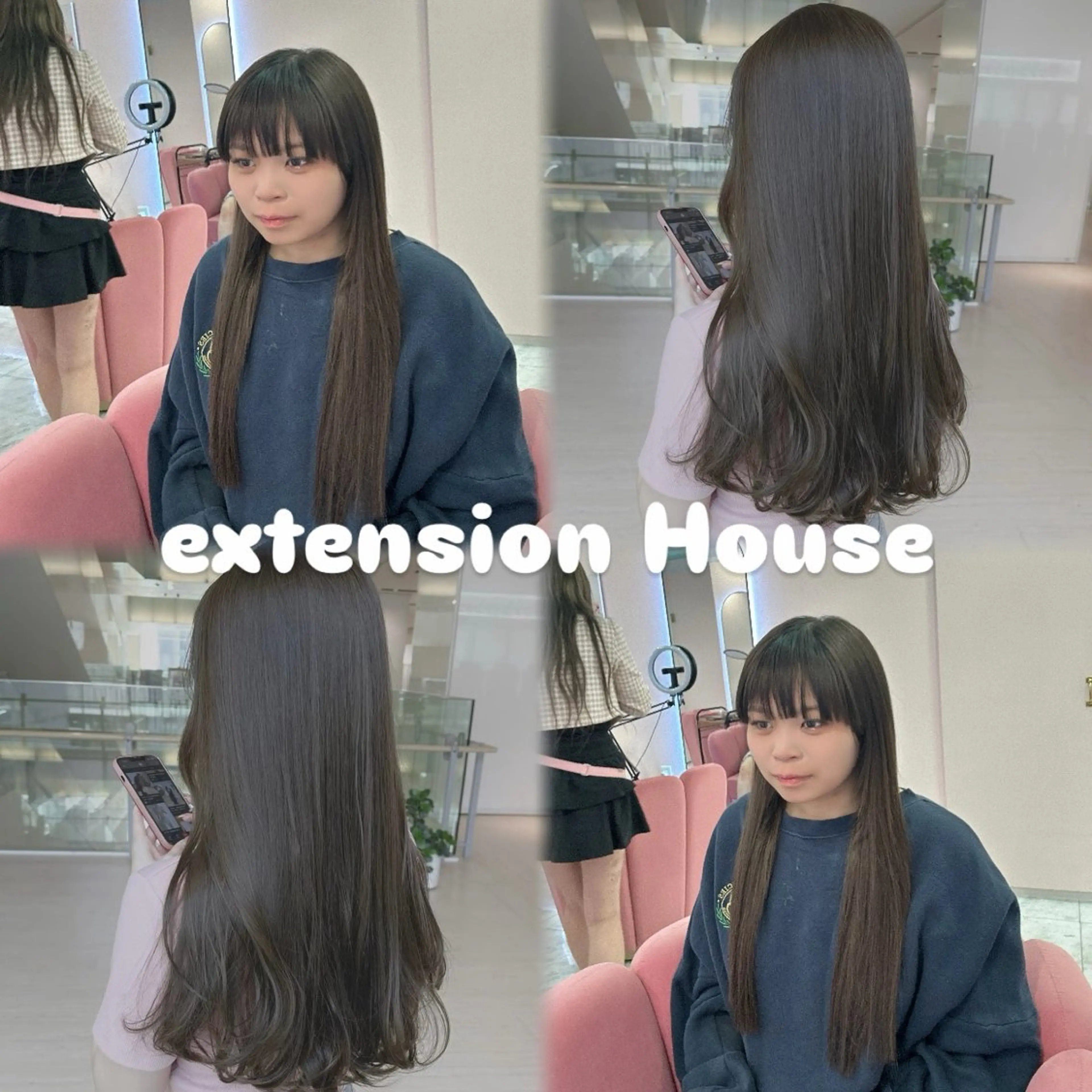 ロング カット エクステ シールエクステの女神 🍑Momo🍑のヘアスタイル