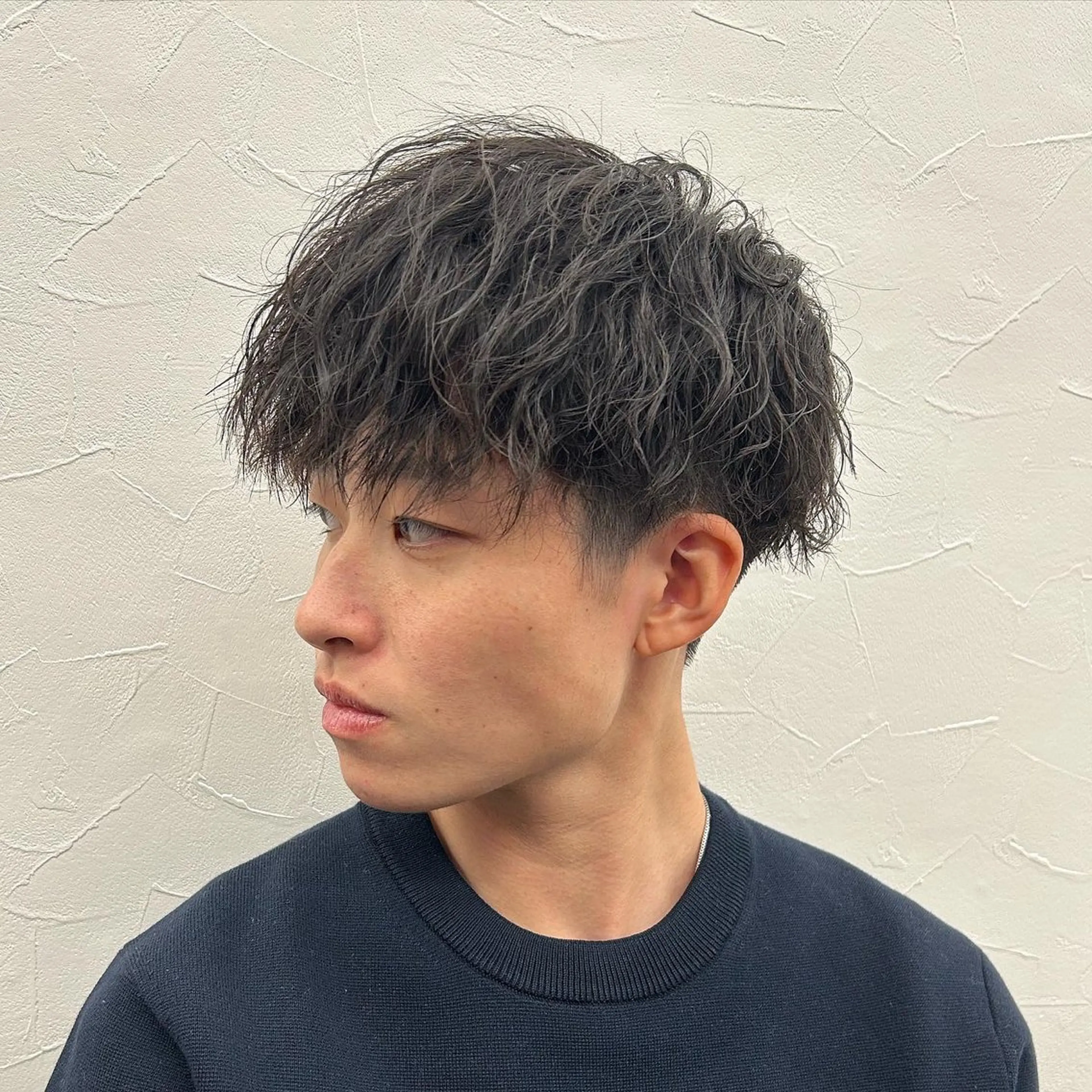 ショート パーマ メンズ メンズパーマ 波巻きパーマ ニュアンスパーマ カット パーマ メンズ特化美容師 yuuriのヘアスタイル