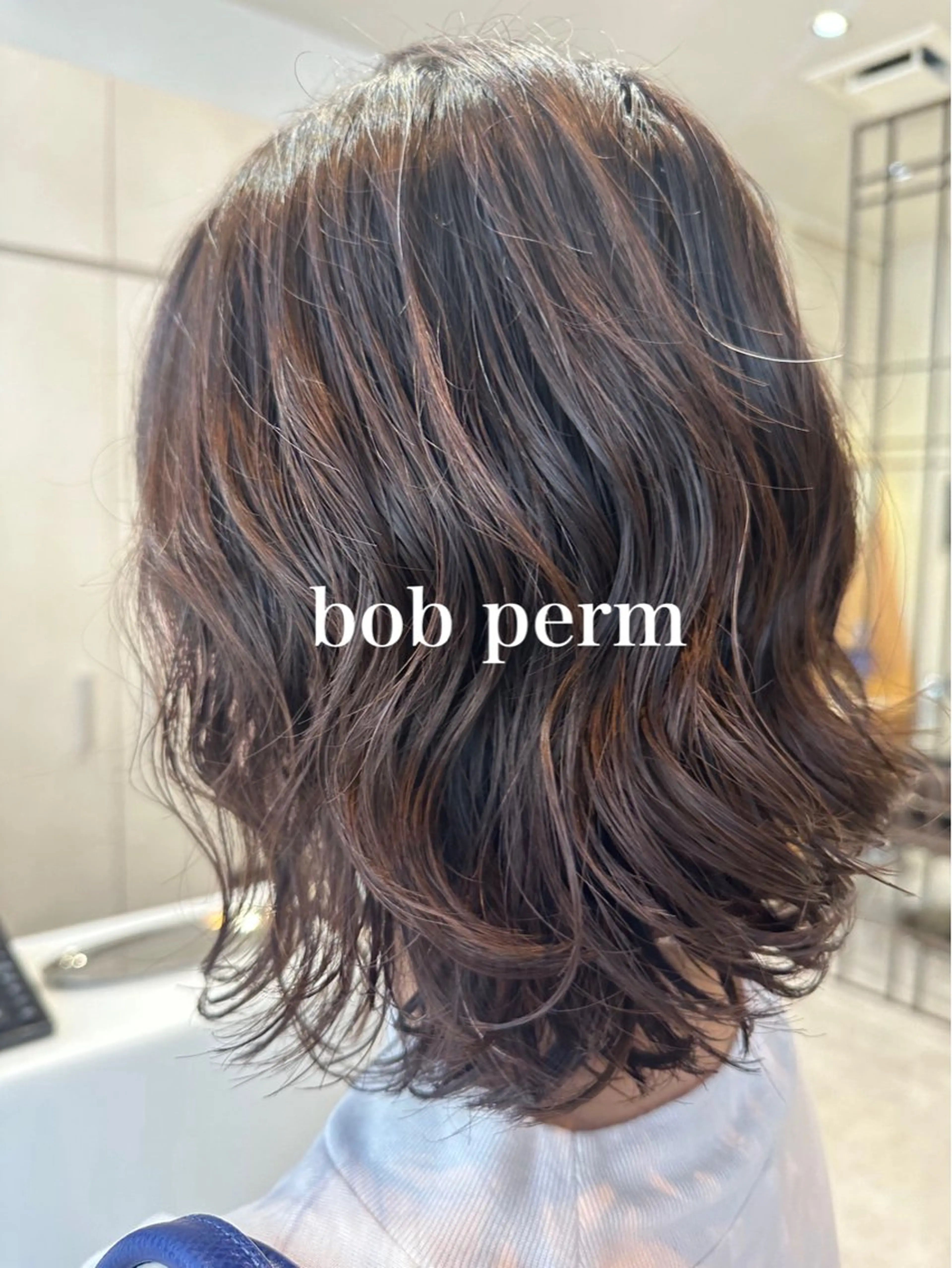 ミディアム パーマ カット パーマ トリートメント 美髪矯正/渡辺 りんのヘアスタイル