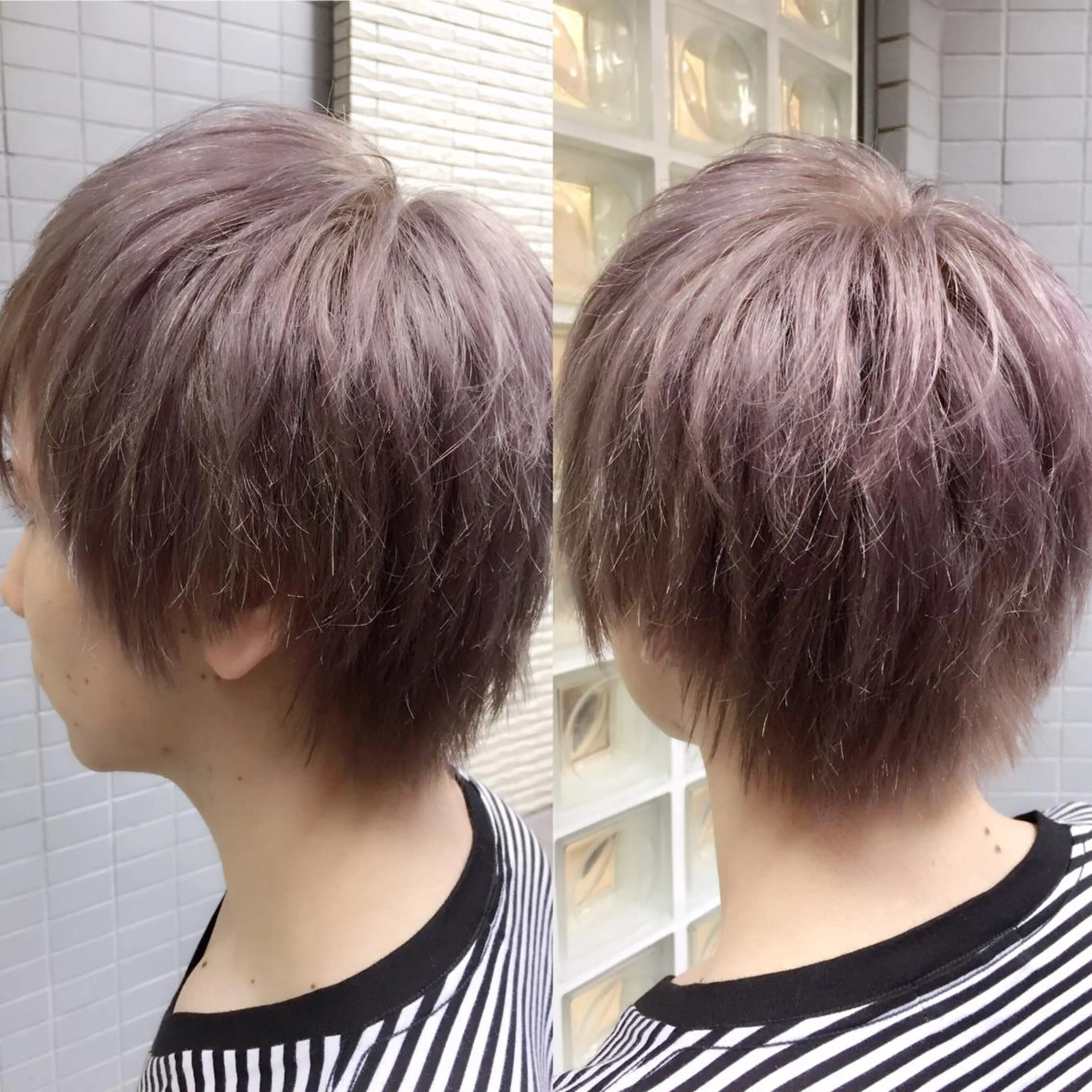 ショート カラー パーマ ヘアアレンジ メンズ 神山 昌子のヘアスタイル
