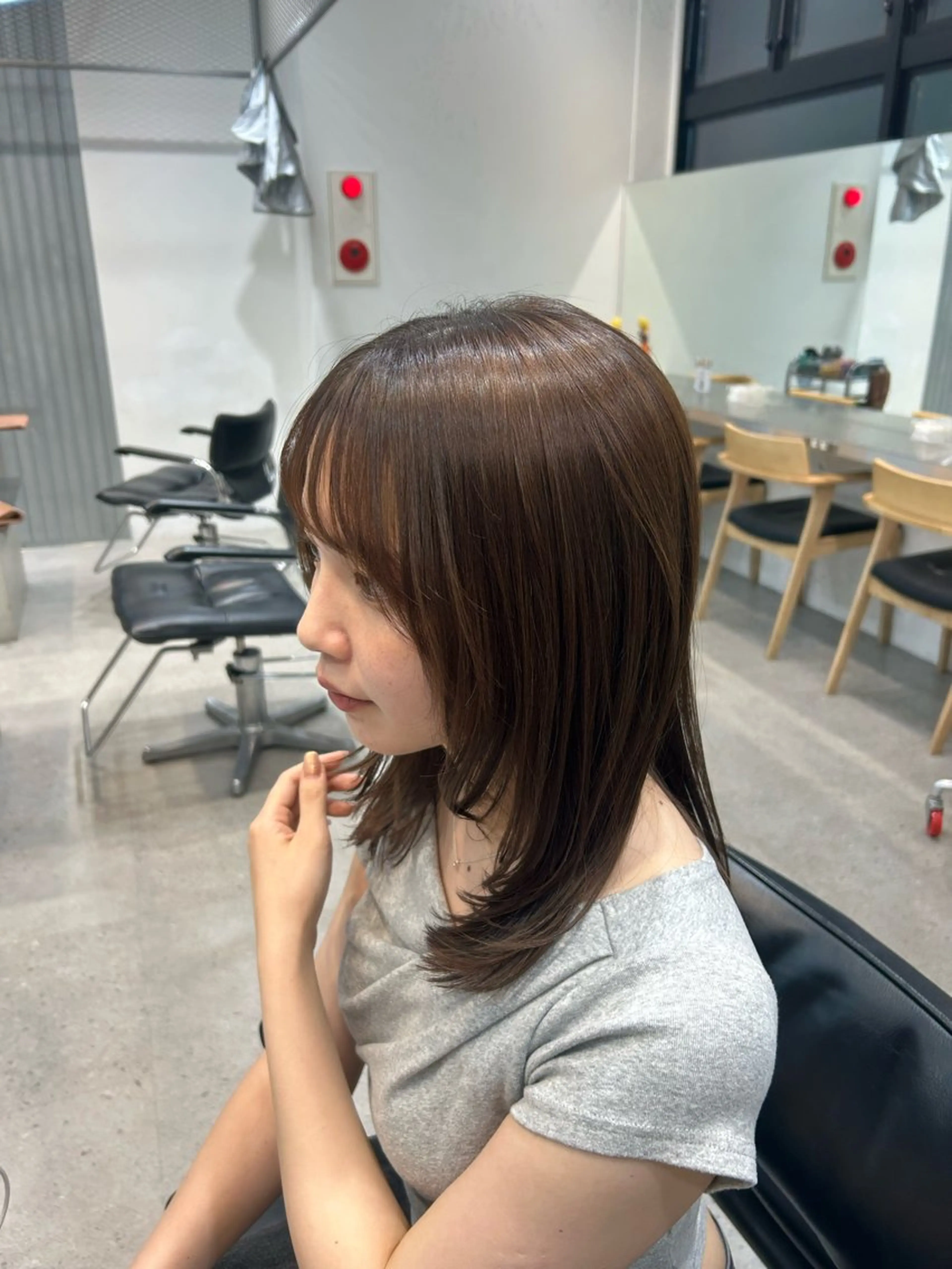 ミディアム ヘアカラー fifth春山 凜乃介のヘアスタイル