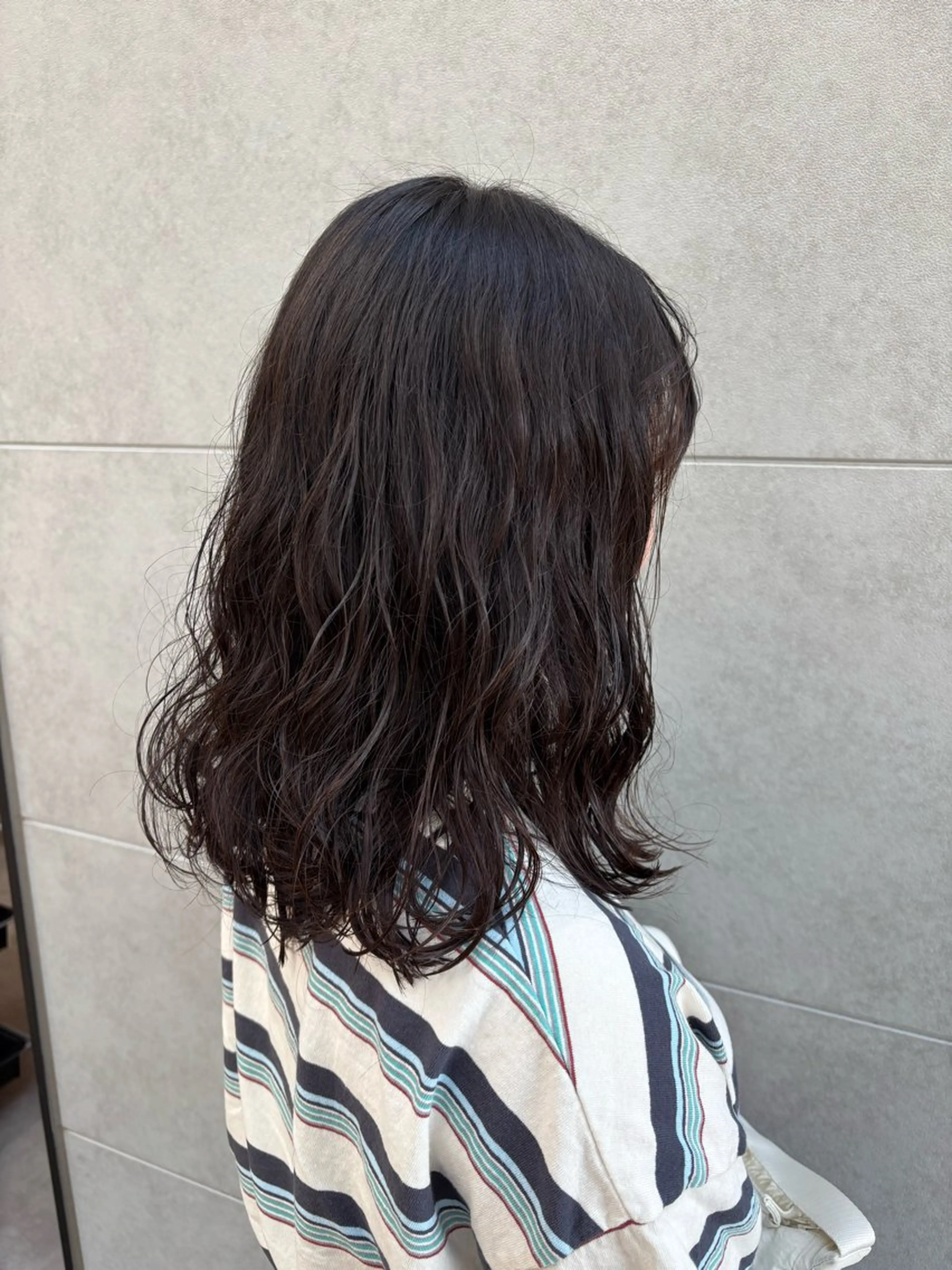 セミロング パーマ セミロングパーマ 武藤 滉太のヘアスタイル