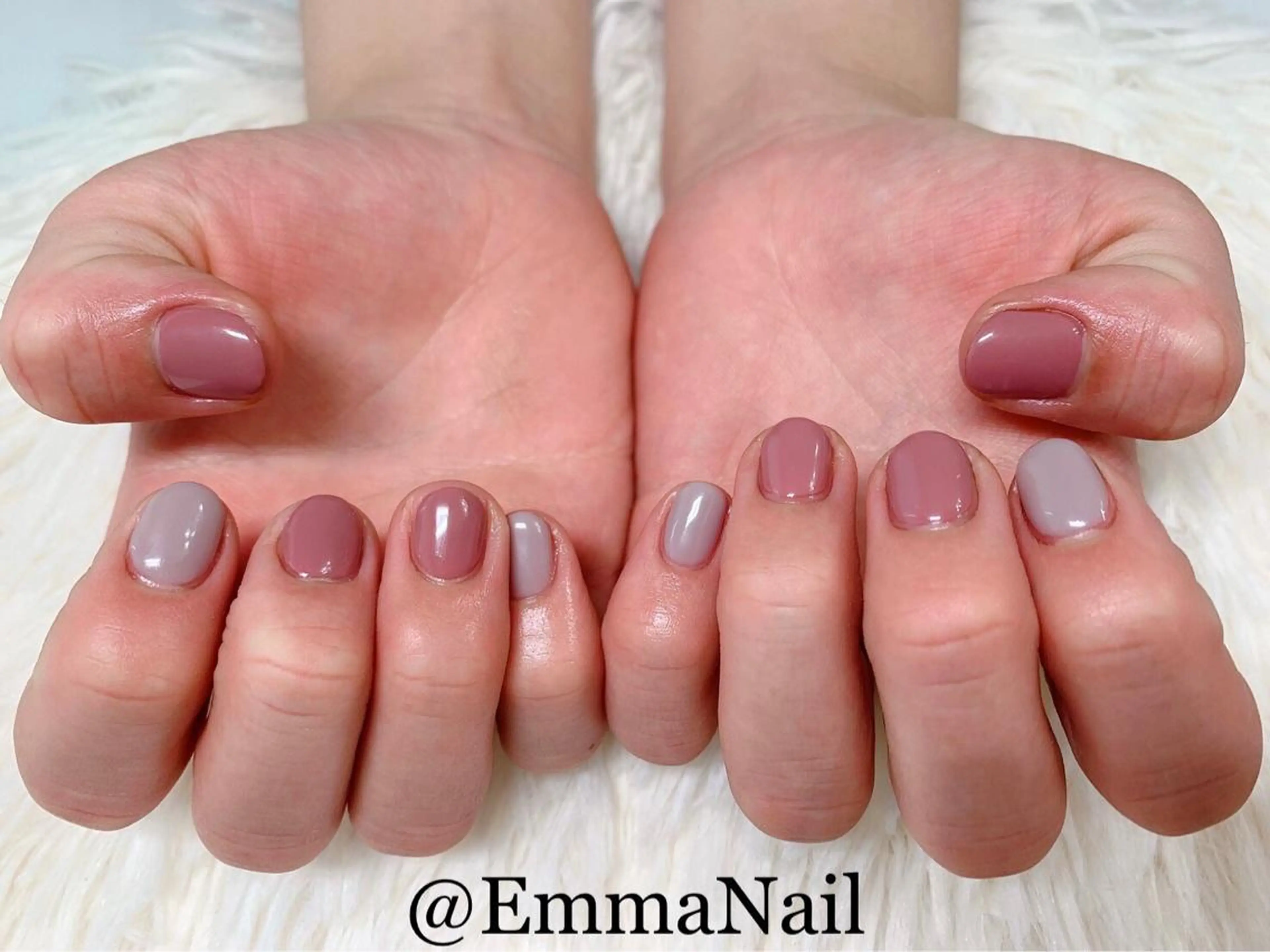 ネイル ワンカラーネイル ハンドネイル salon EM&A emiのネイルデザイン