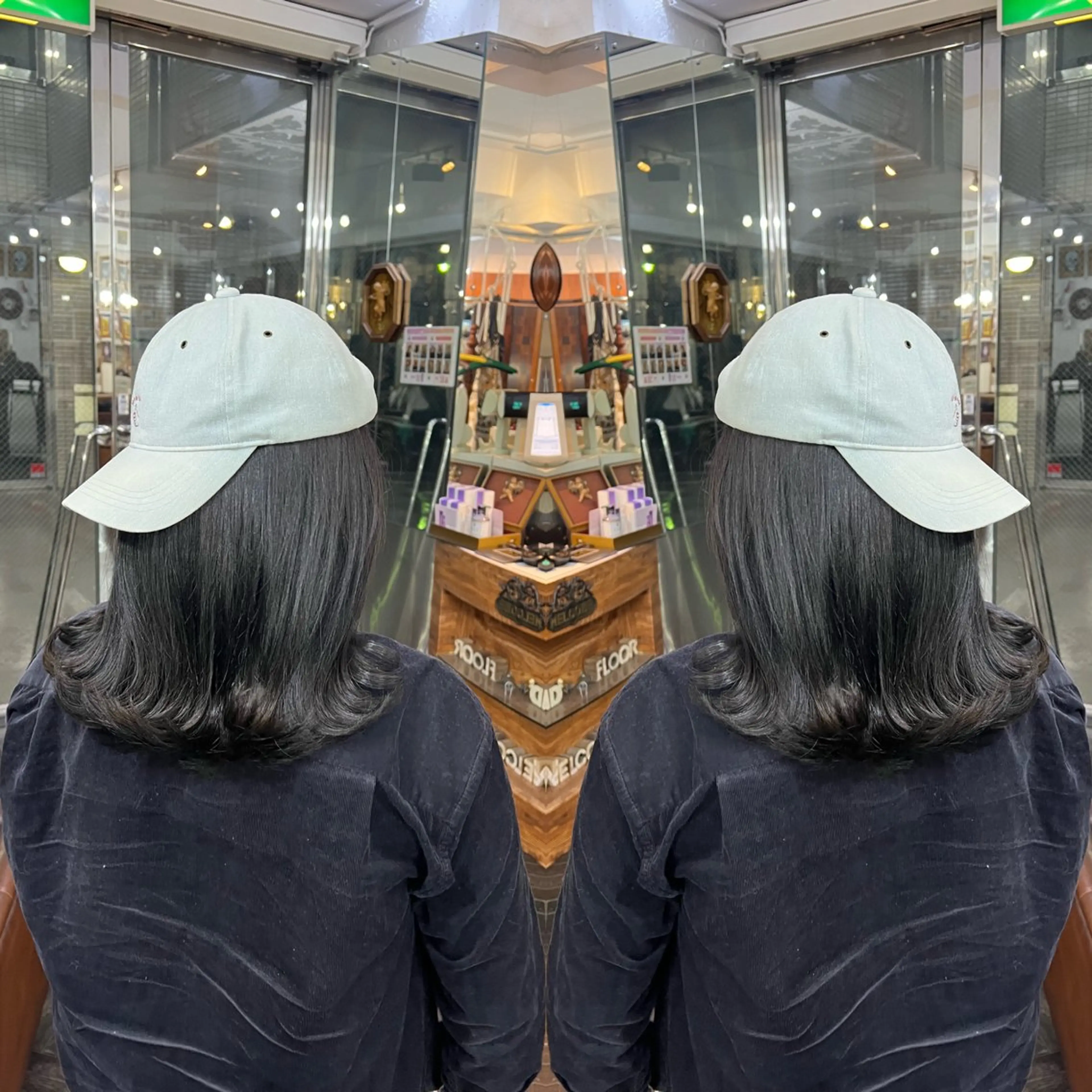 セミロング カラー ハイライト/レイヤー /ハイトーン/AOIのヘアスタイル