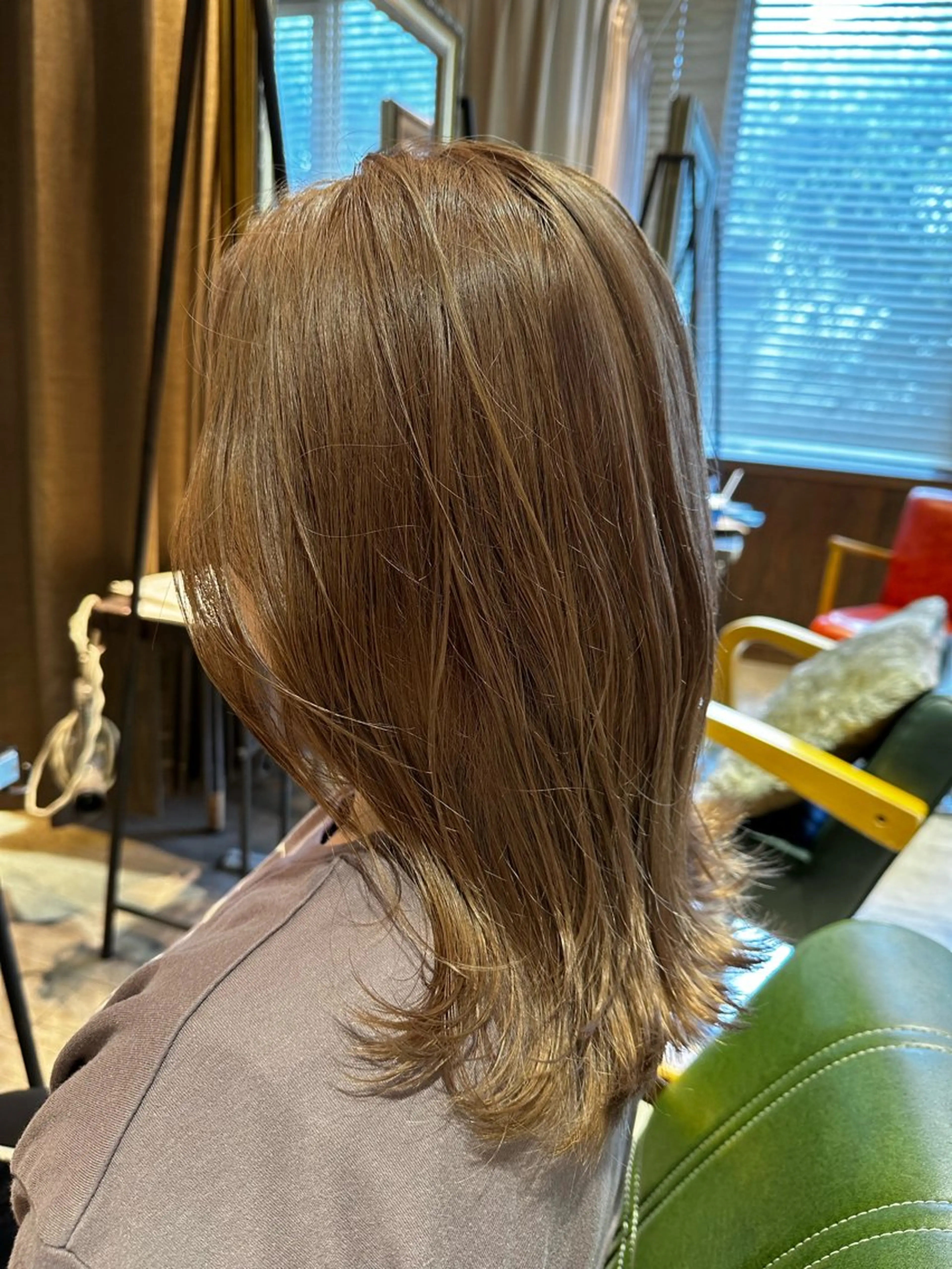 ミディアム カラー ヘアアレンジ ベージュカラー 透明感カラー ヘアカラー MODE K’s川西 瀧尻光のヘアスタイル