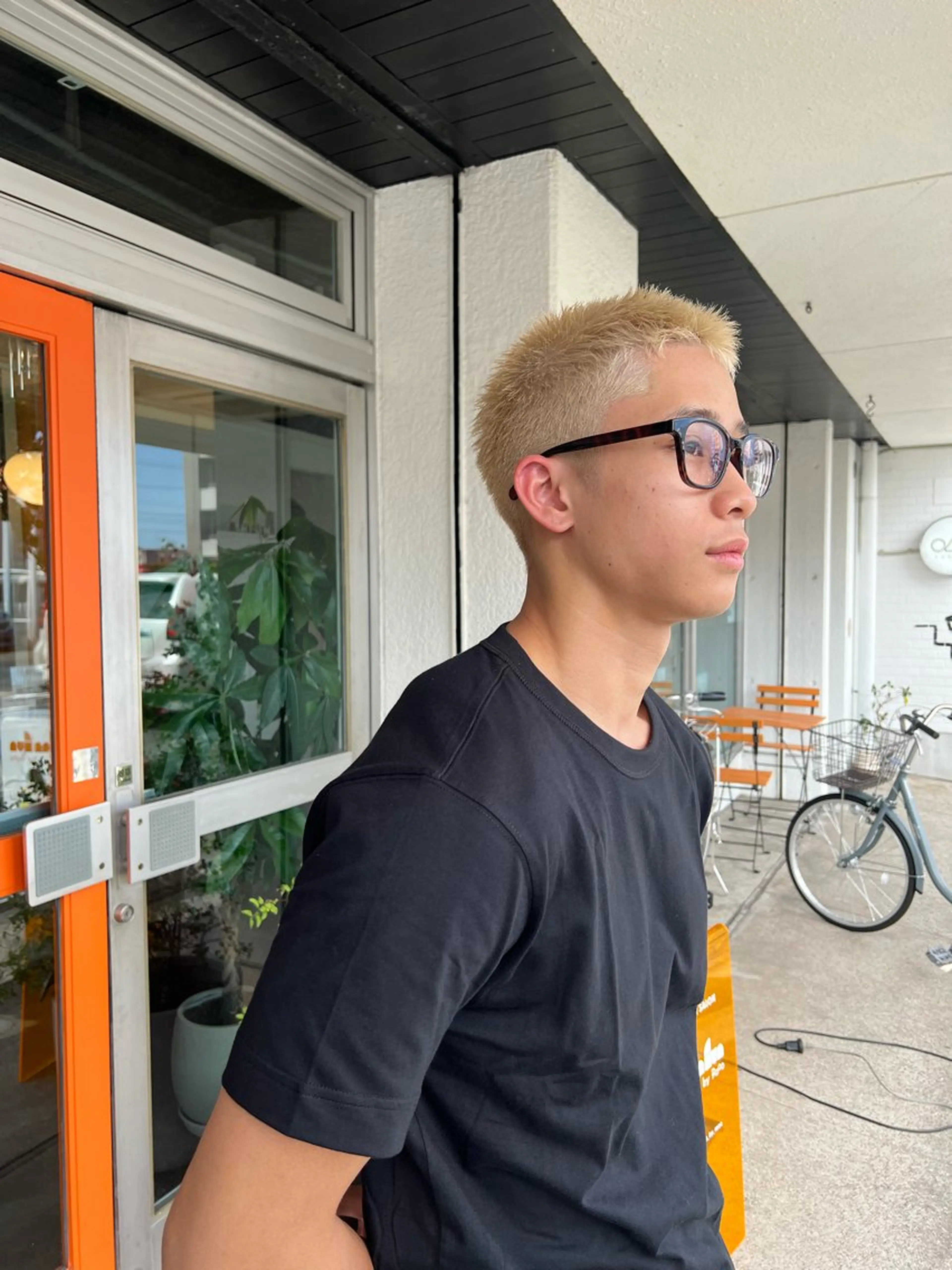 ショート カラー くまざき　なな /メンズモデル募集のヘアスタイル