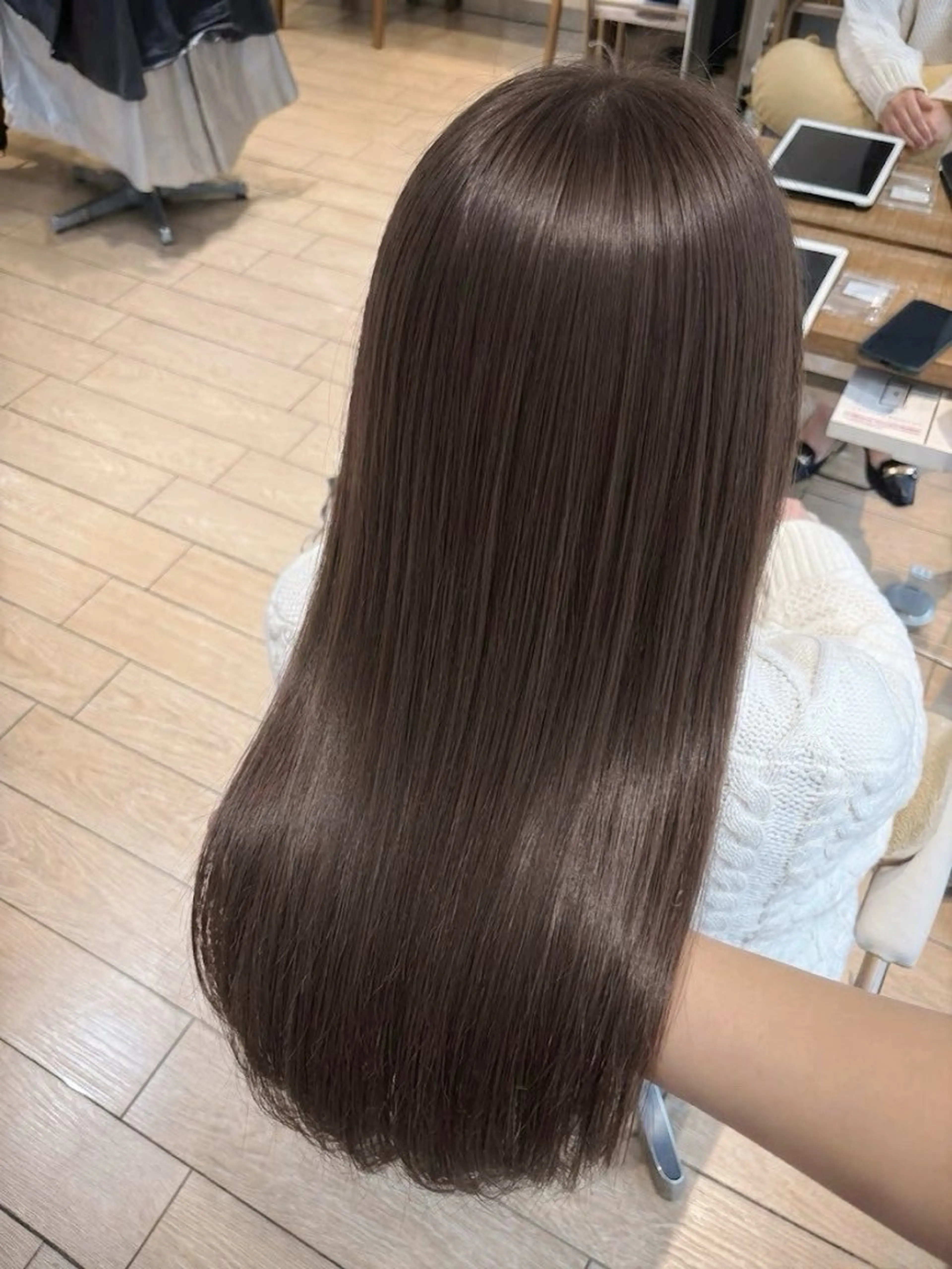 セミロング カラー ベージュカラー ブリーチ ヘアカラー トリートメント 表参道/アレンジ💐 /艶カラー/kahoのヘアスタイル