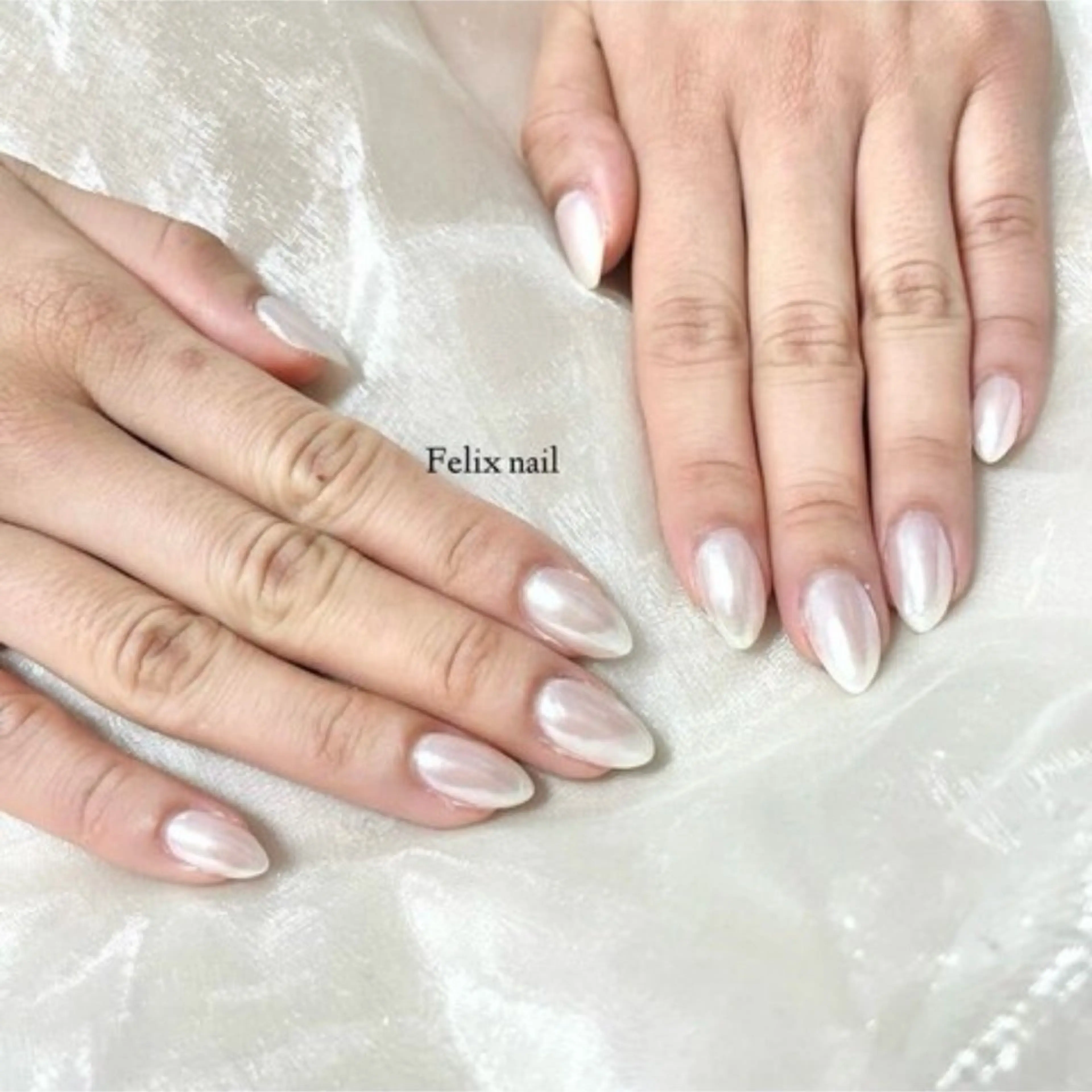 ネイル ハンドネイル フェリックスネイル 大人綺麗/トレンドのネイルデザイン