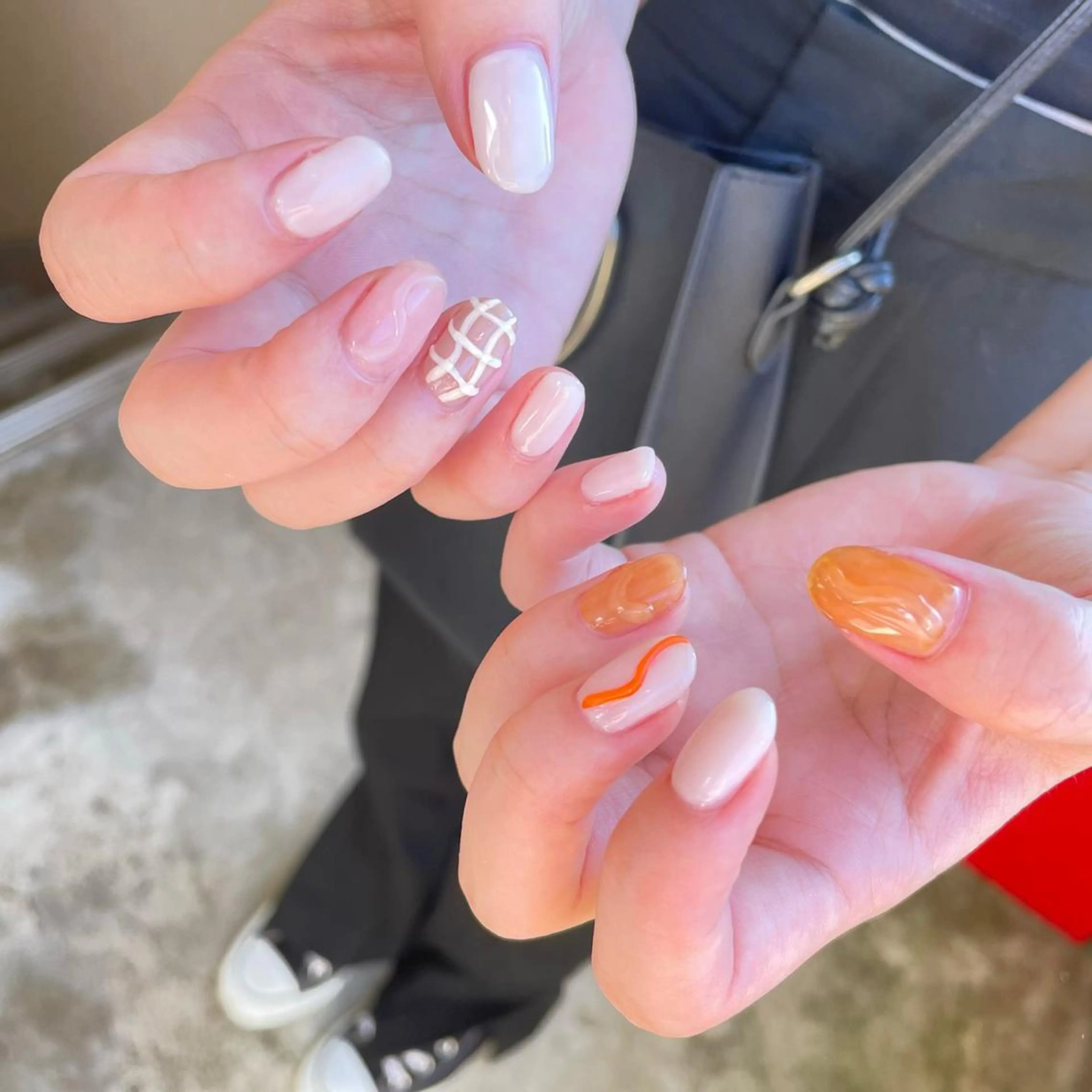 ネイル ハンドネイル 【やり放題専門店】 スカルプ&長さ出しのネイルデザイン