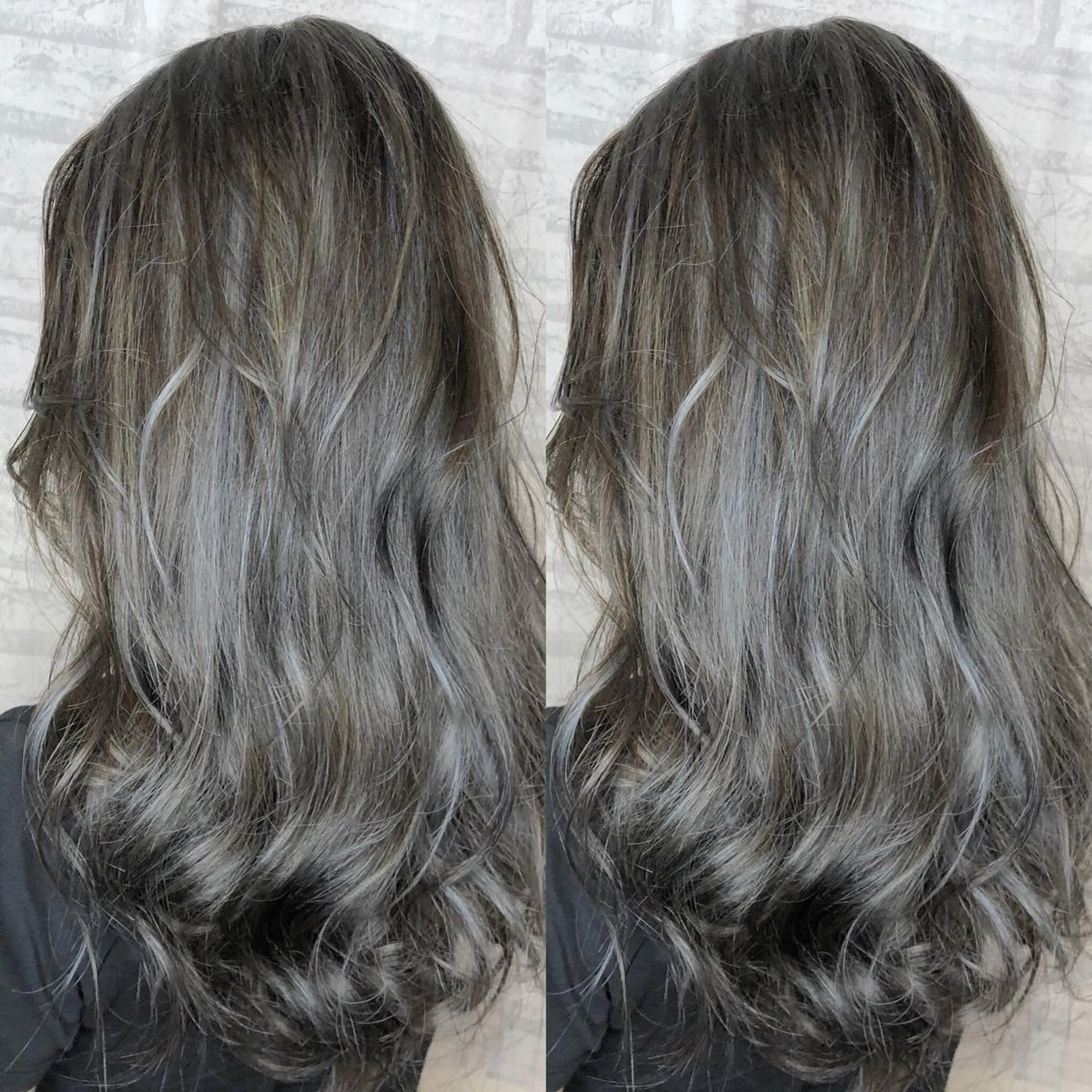 セミロング カラー アディクシーカラー アッシュ 透明感カラー グレージュ ハイライトカラー カット ヘアカラー トリートメント JILBLAN京都 ショート/ハイライトのヘアスタイル