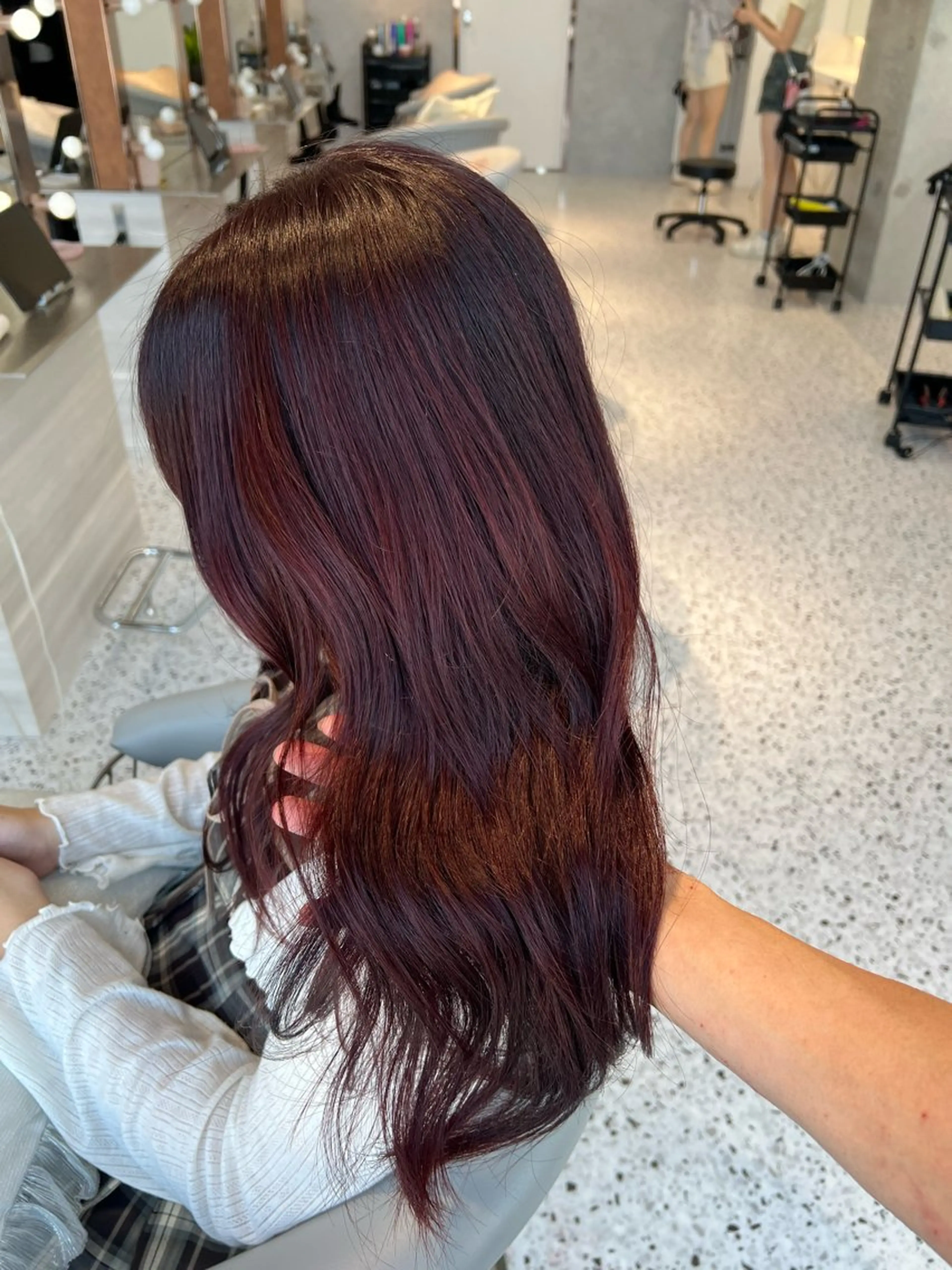 セミロング カット ヘアカラー トリートメント 博多ベージュ 🐻松井傑のヘアスタイル