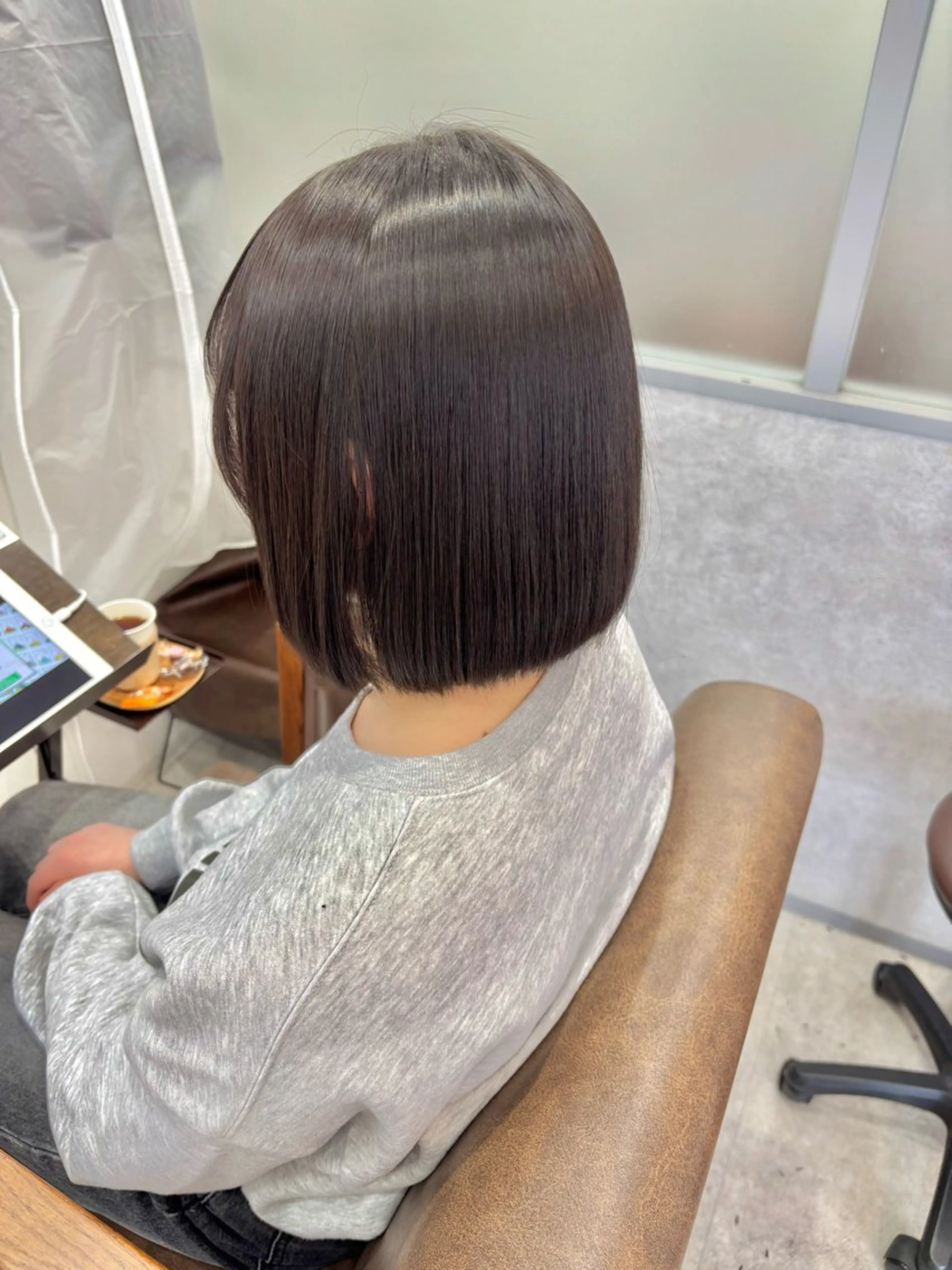 ショート カット 縮毛矯正 トリートメント 久保田康雅　辻堂 髪質改善×縮毛矯正のヘアスタイル