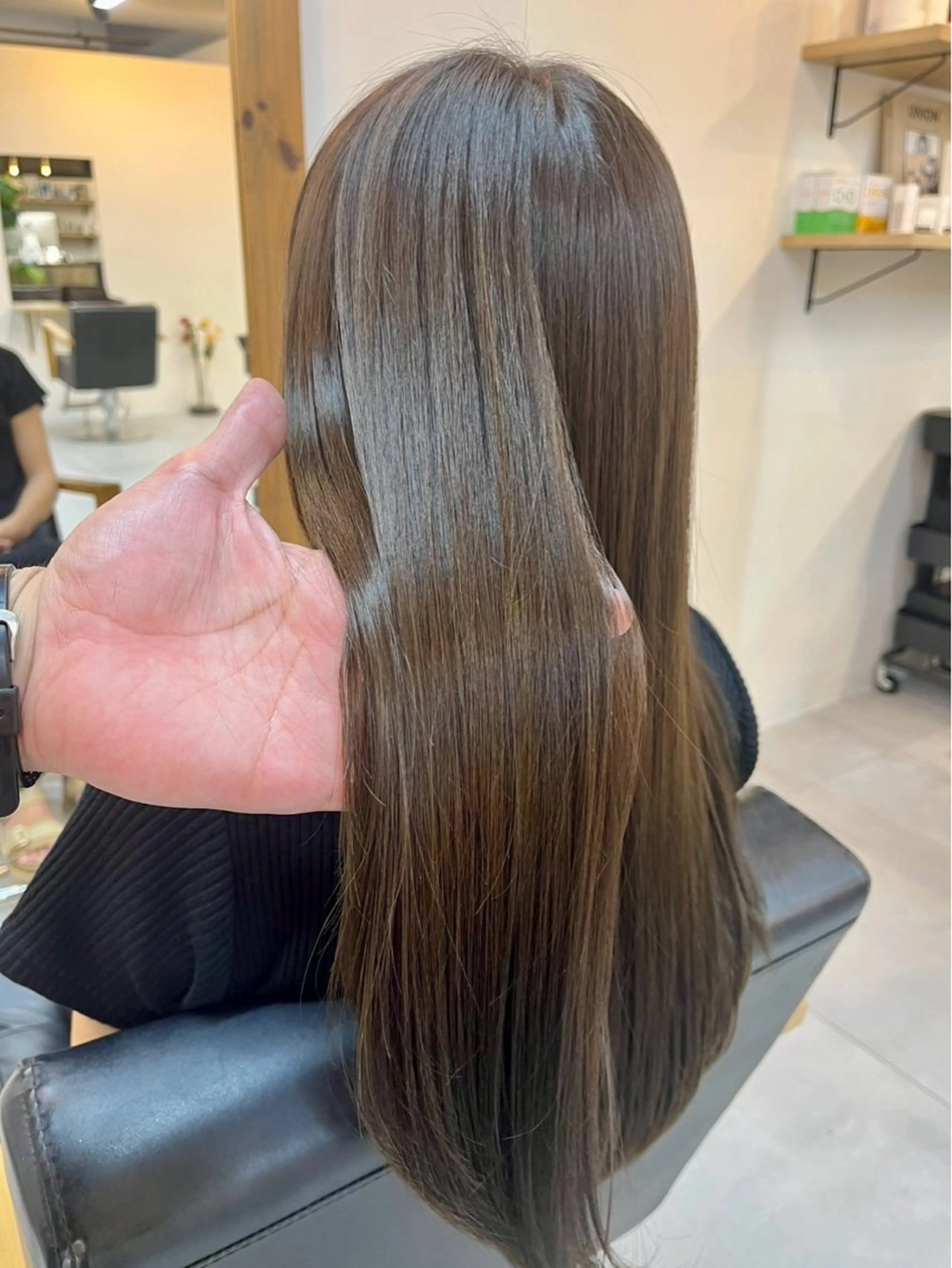 ロング カット ヘアカラー トリートメント 坂東 秀幸のヘアスタイル