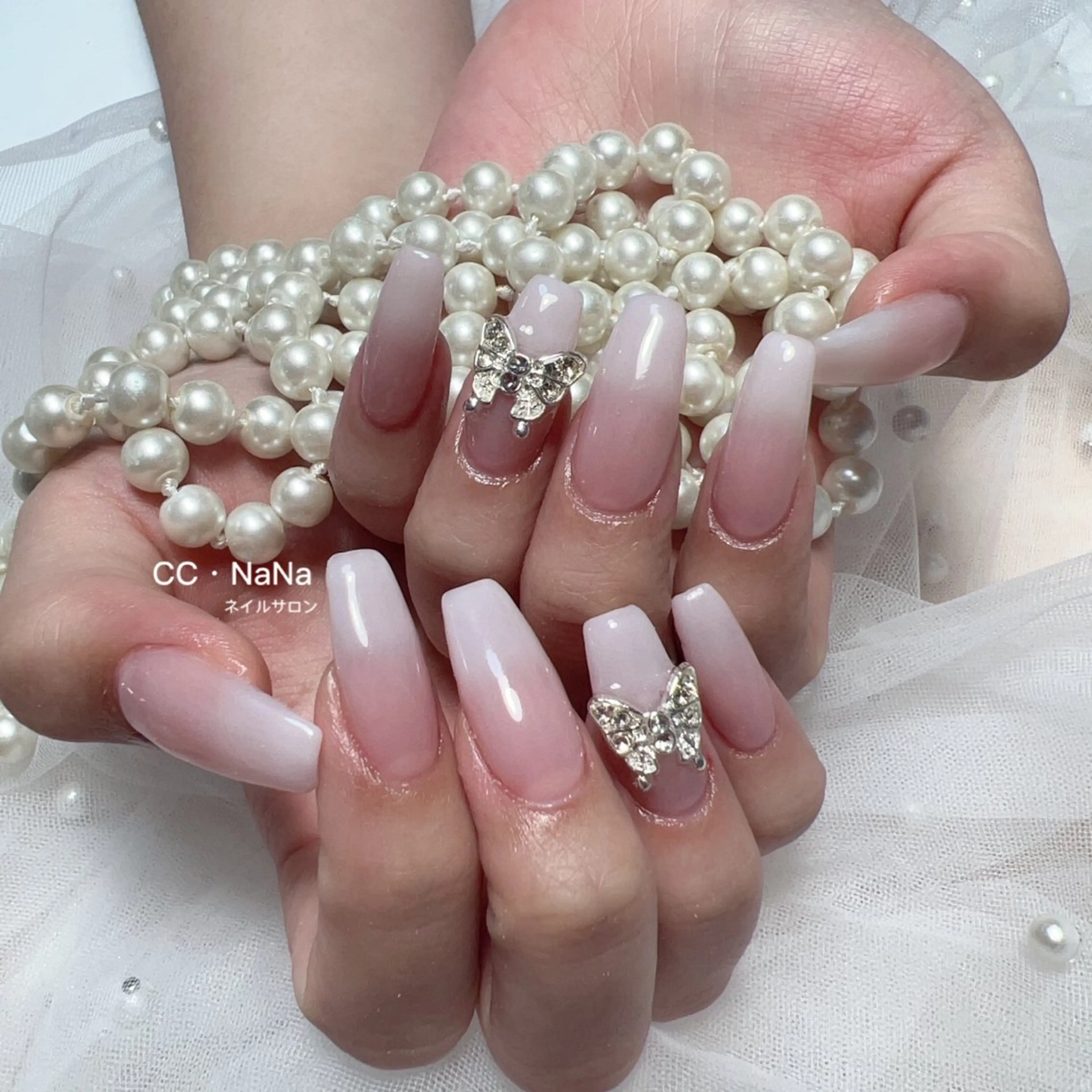 ネイル スカルプネイル 💎CC・NaNa 韓国風ネイル🌙Cのネイルデザイン