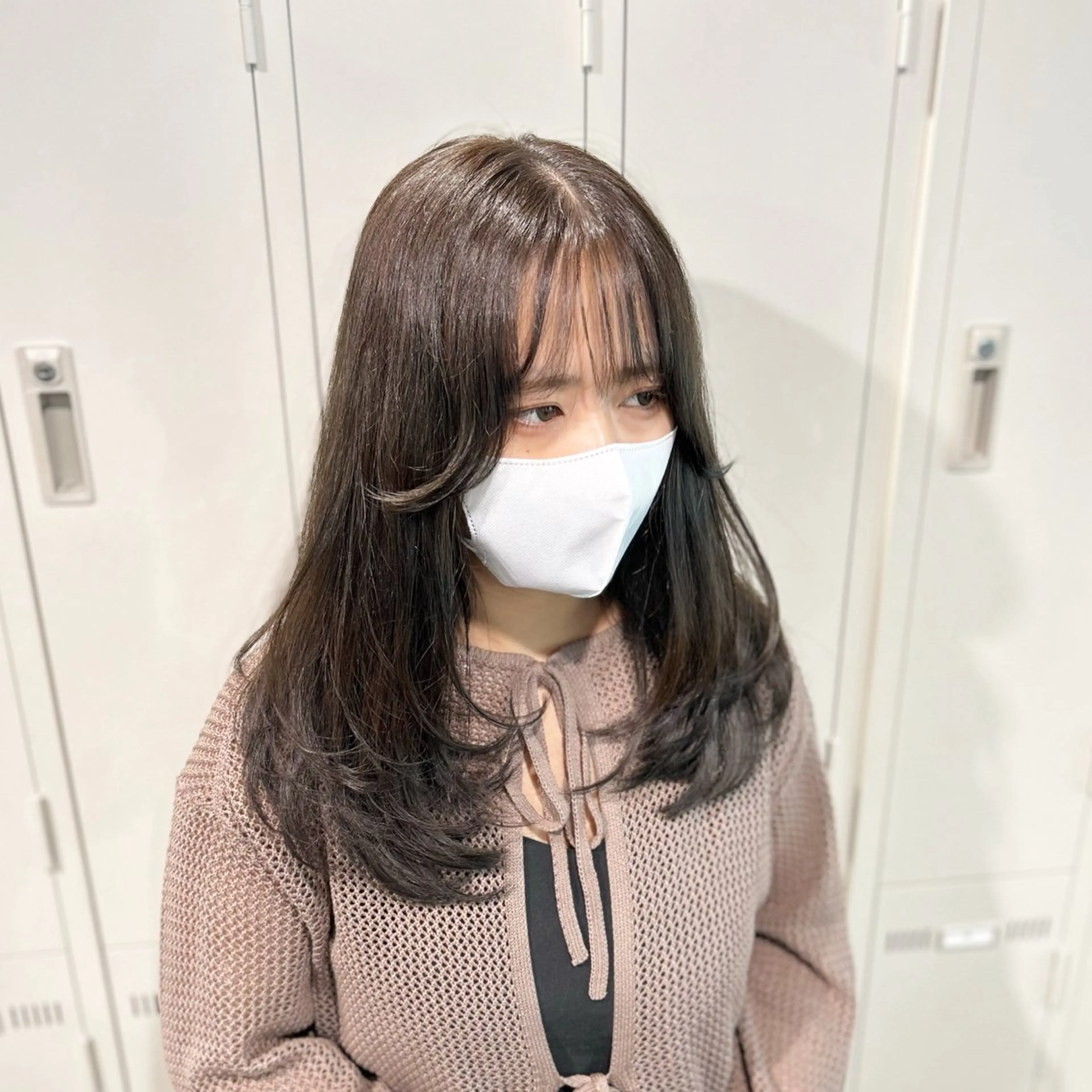 ロング カラー カット ヘアカラー トリートメント ヘアセット I'S.横浜所属・赤み消しカラー 🍀JUNKIのヘアスタイル