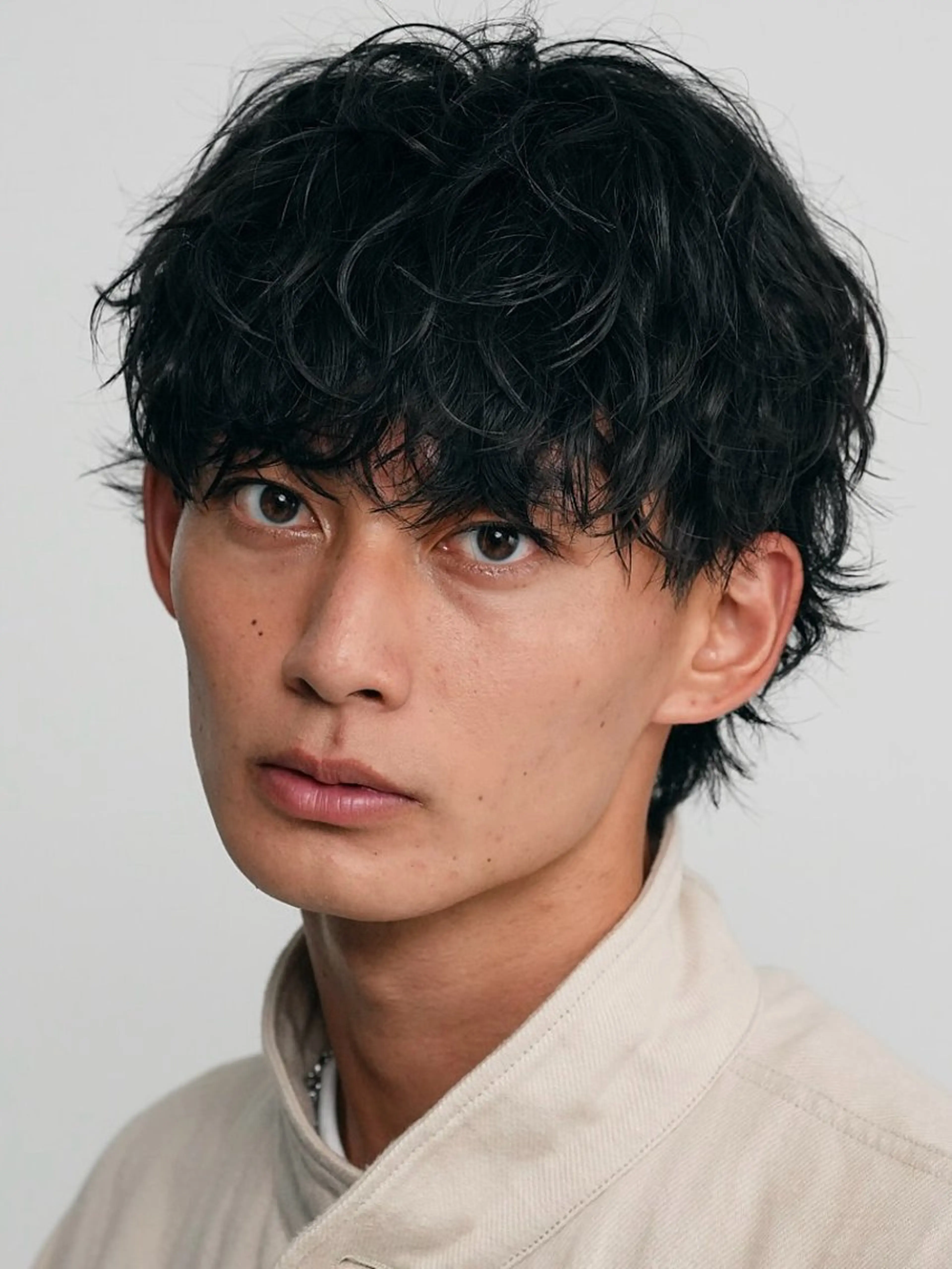 パーマ メンズ 原宿波巻きスパイラル パーマTOSHIのヘアスタイル