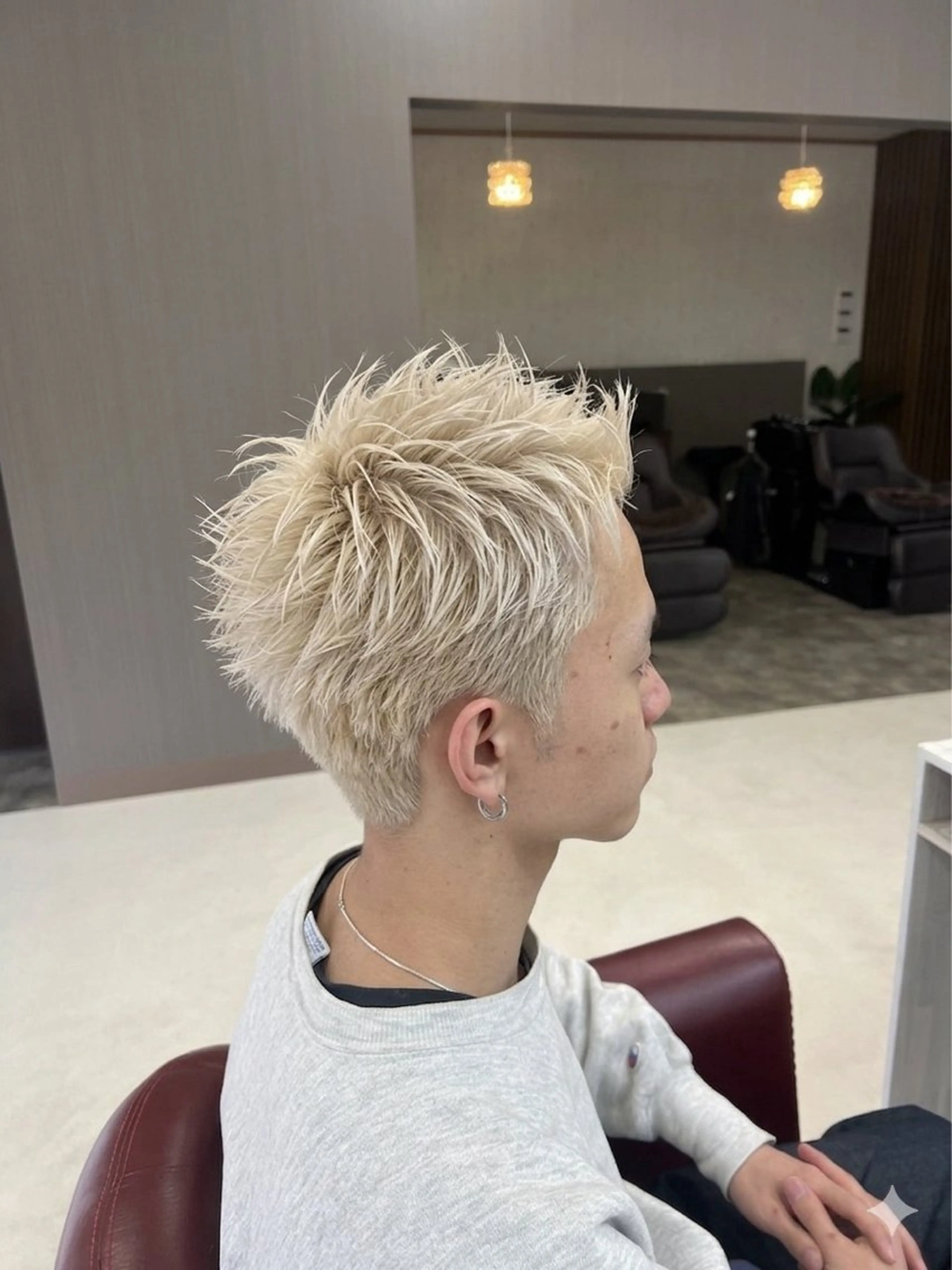 ショート カラー メンズ ブロンド ショートヘア KEN 🌟のヘアスタイル