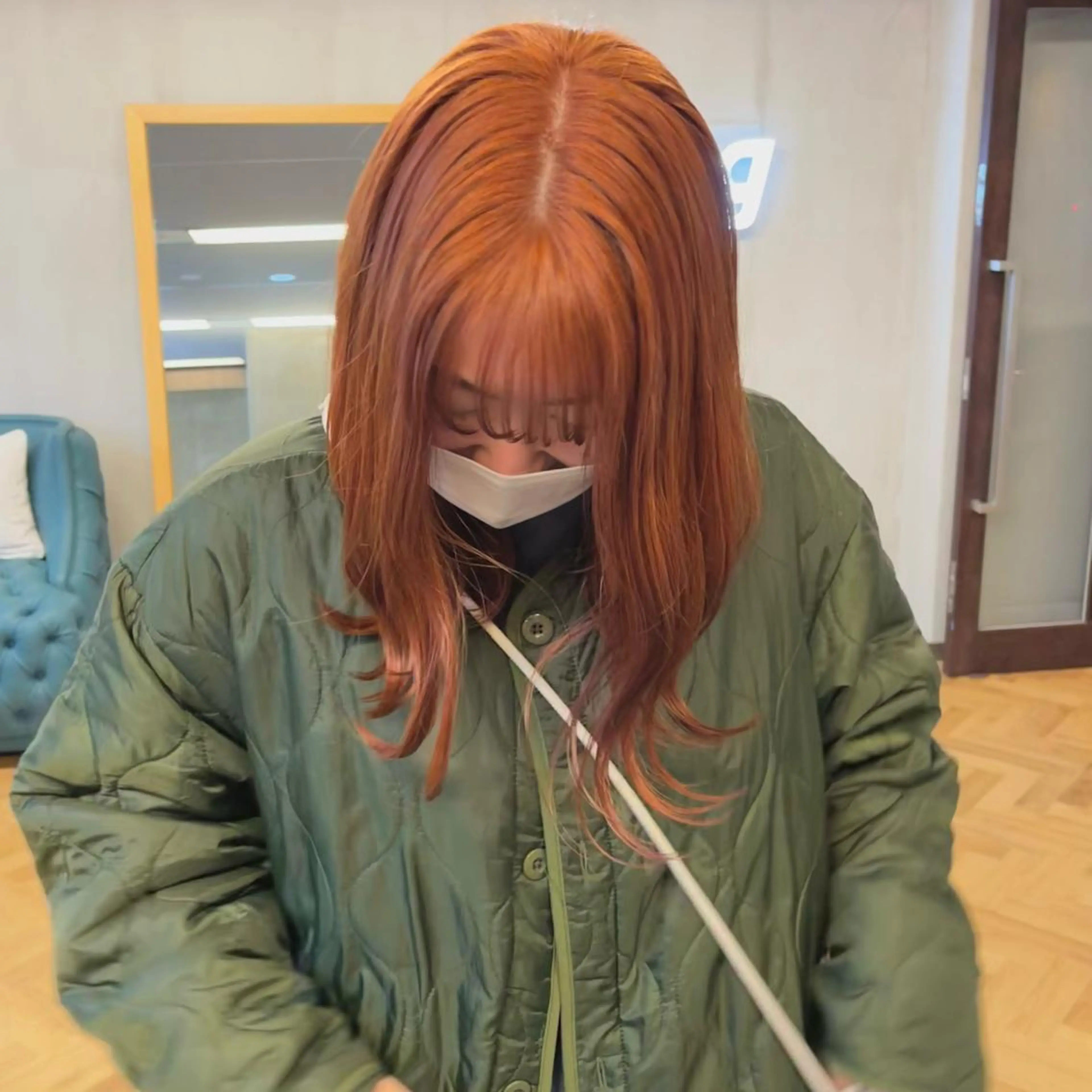 セミロング カラー ブリーチ ena/ブリーチなし 透明感・レイヤー🎀のヘアスタイル