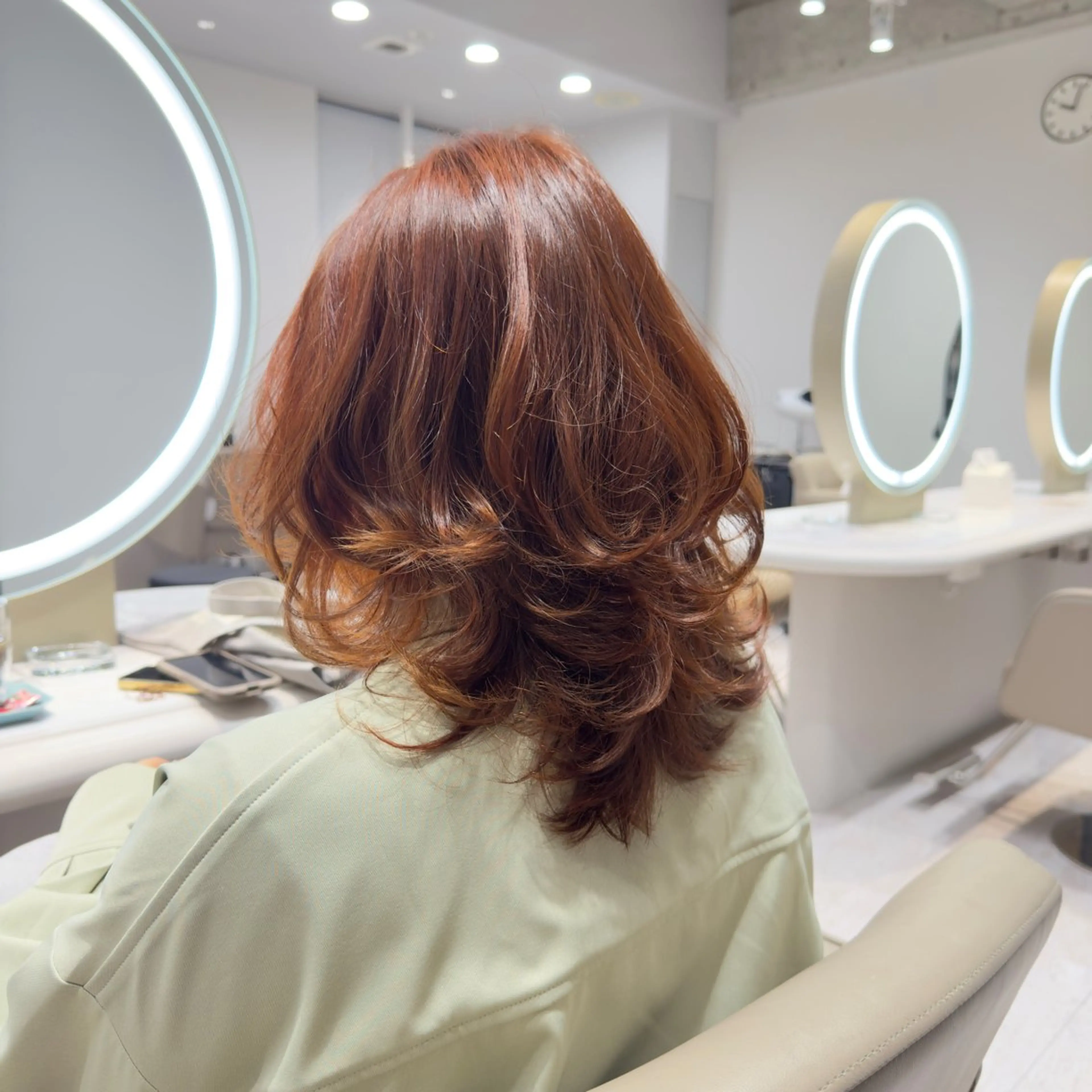 ミディアム ヘアカラー Agnos TAKEMURAのヘアスタイル