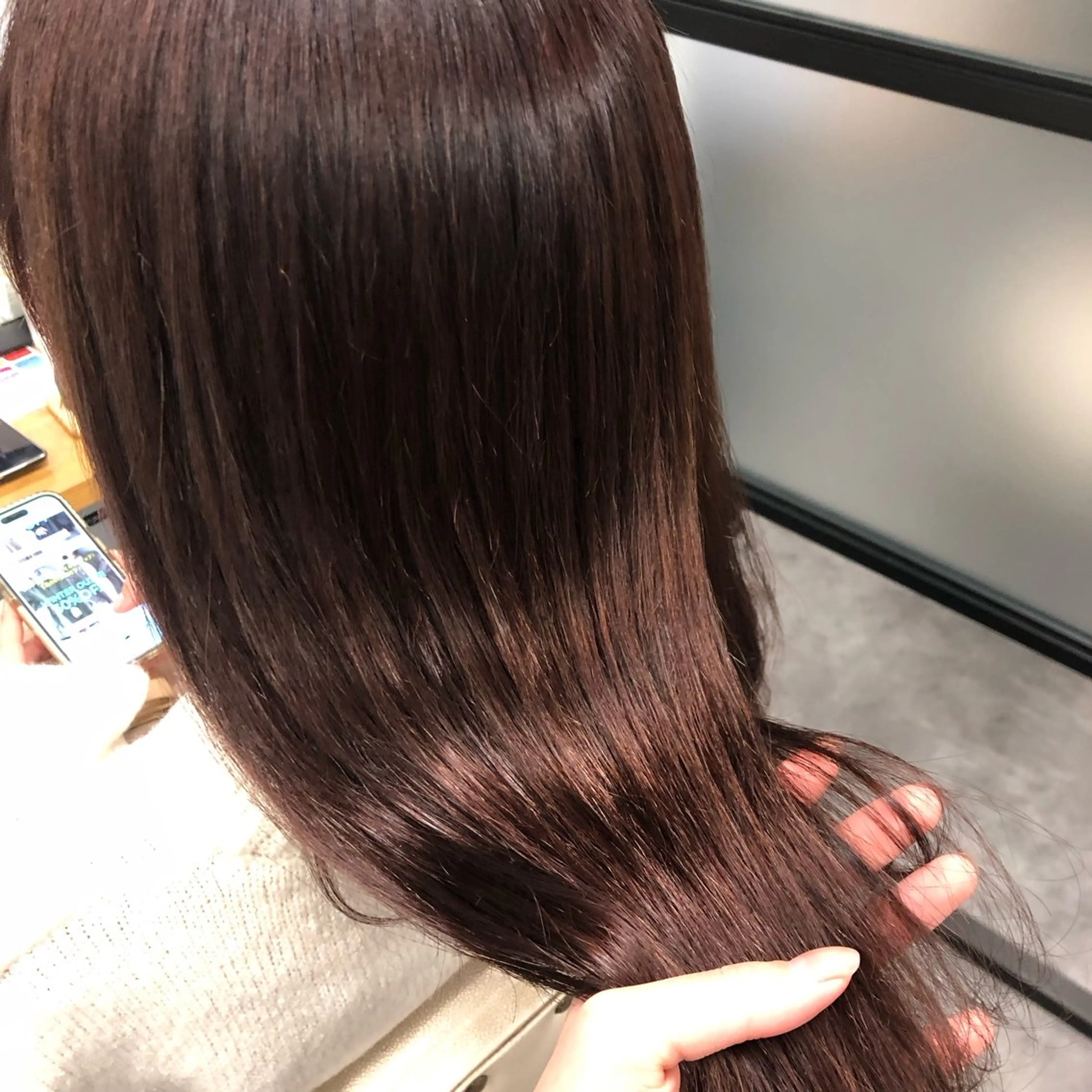 セミロング カラー ヘアアレンジ アディクシーカラー アッシュ ベージュカラー 黒髪 ブリーチ カット ヘアカラー トリートメント JURI🤎 ワンカールレイヤーのヘアスタイル