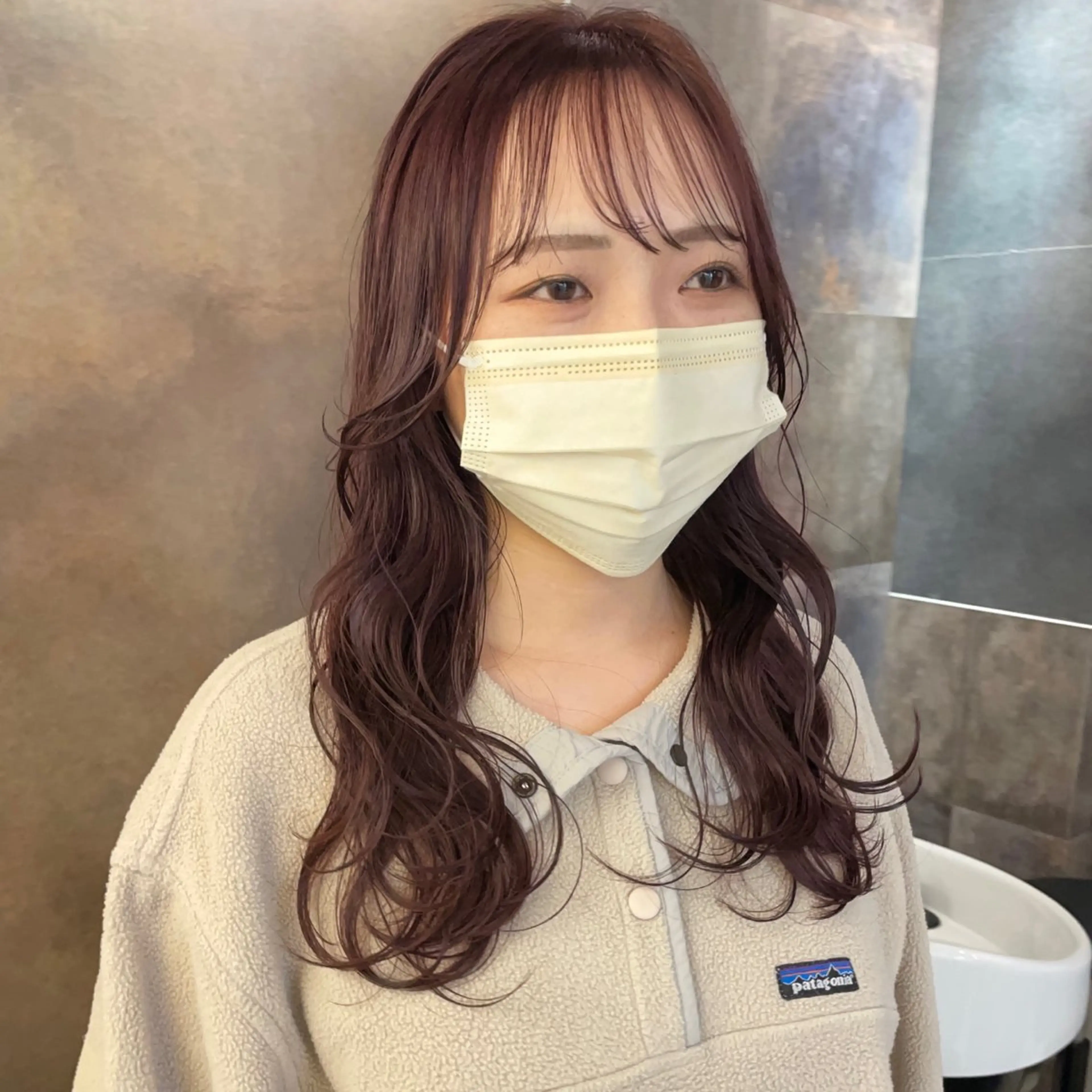 ロング カット ヘアカラー トリートメント 小濱 拓也のヘアスタイル