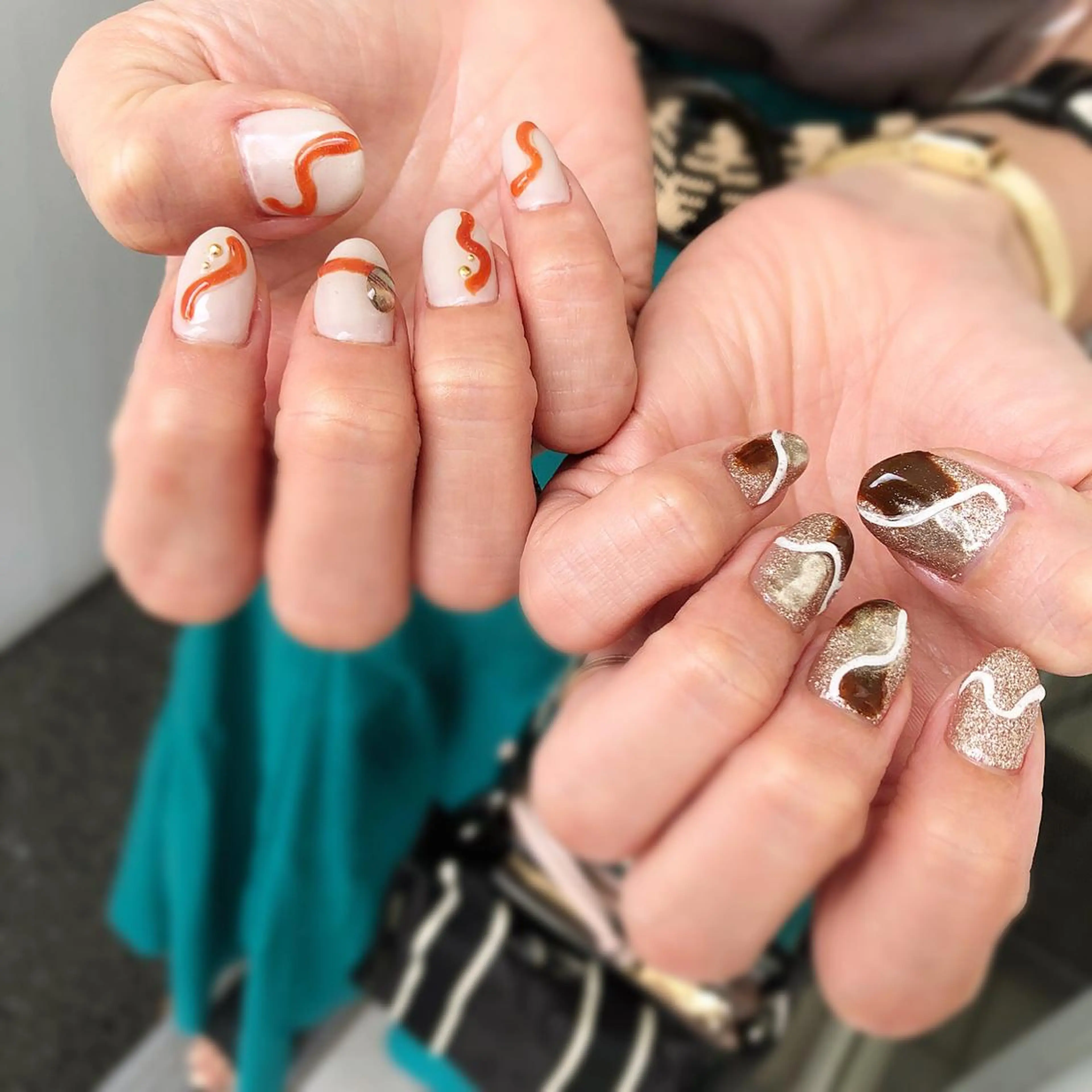 ネイル 持ち込み ニュアンスネイル ハンドネイル nail salon Regaosのネイルデザイン