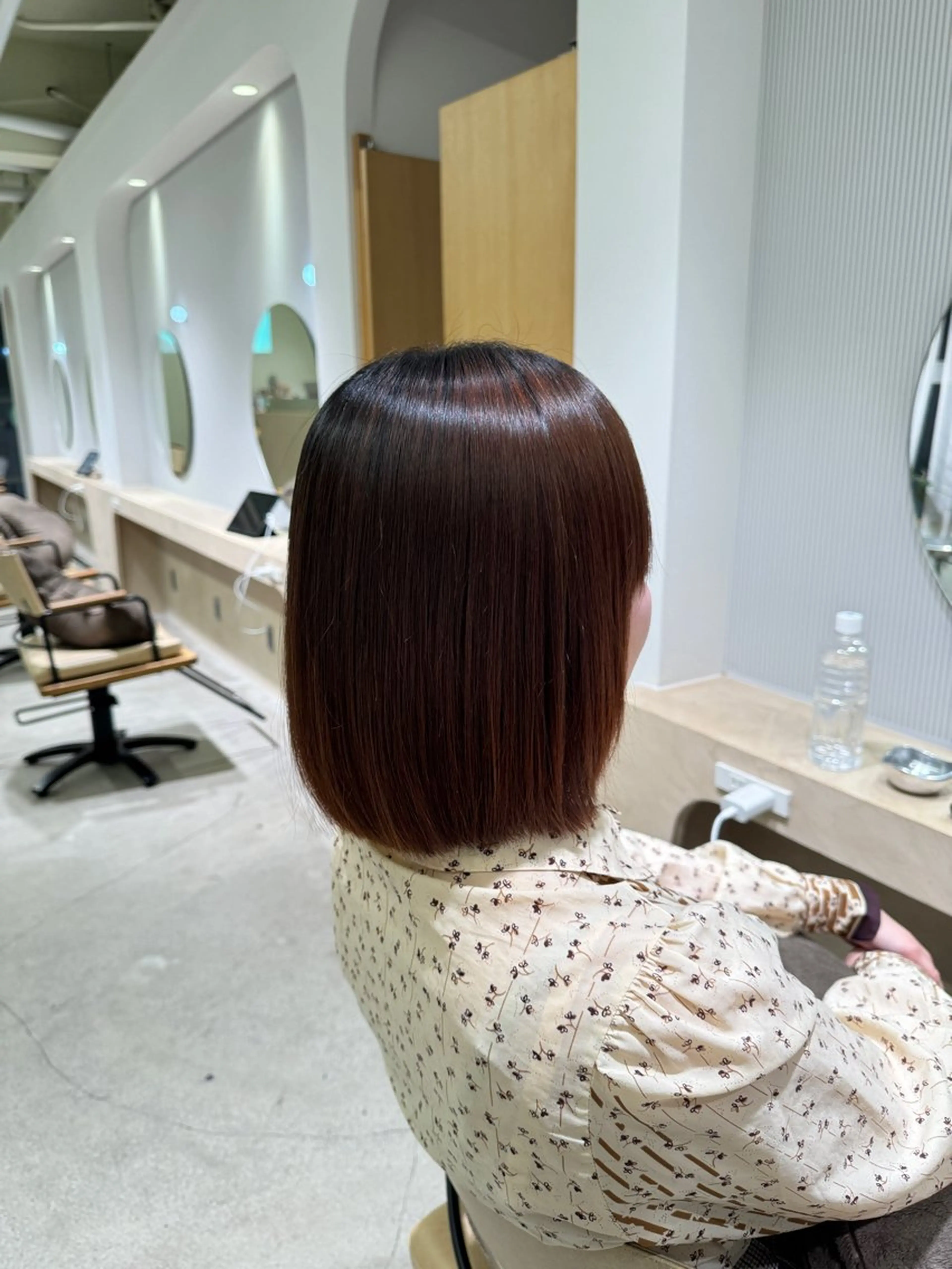 落合しほ/韓国ヘア/ 髪質改善/縮毛矯正のヘアスタイル