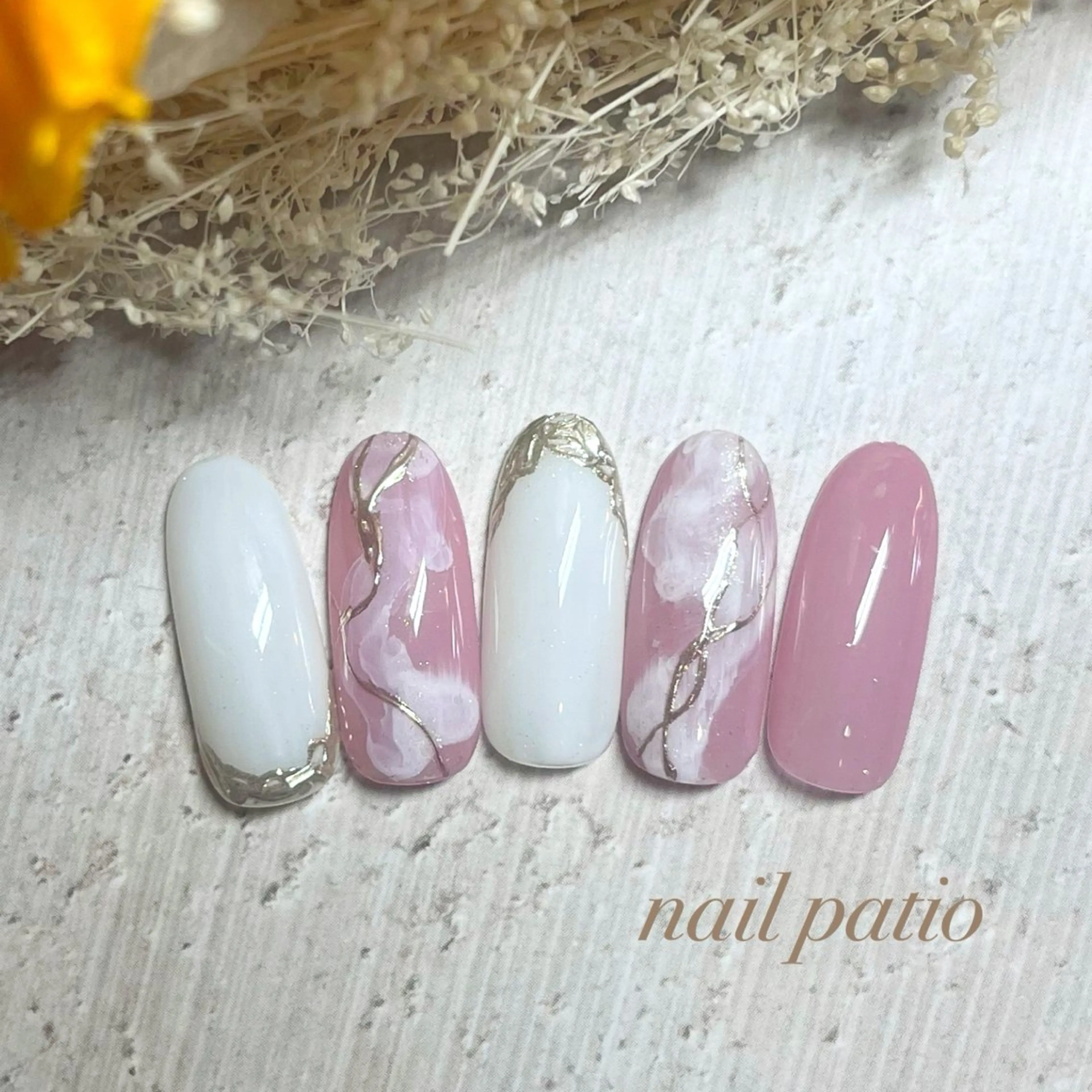 ネイル ピンク ハンドネイル nail patio 新越谷 yukiのネイルデザイン