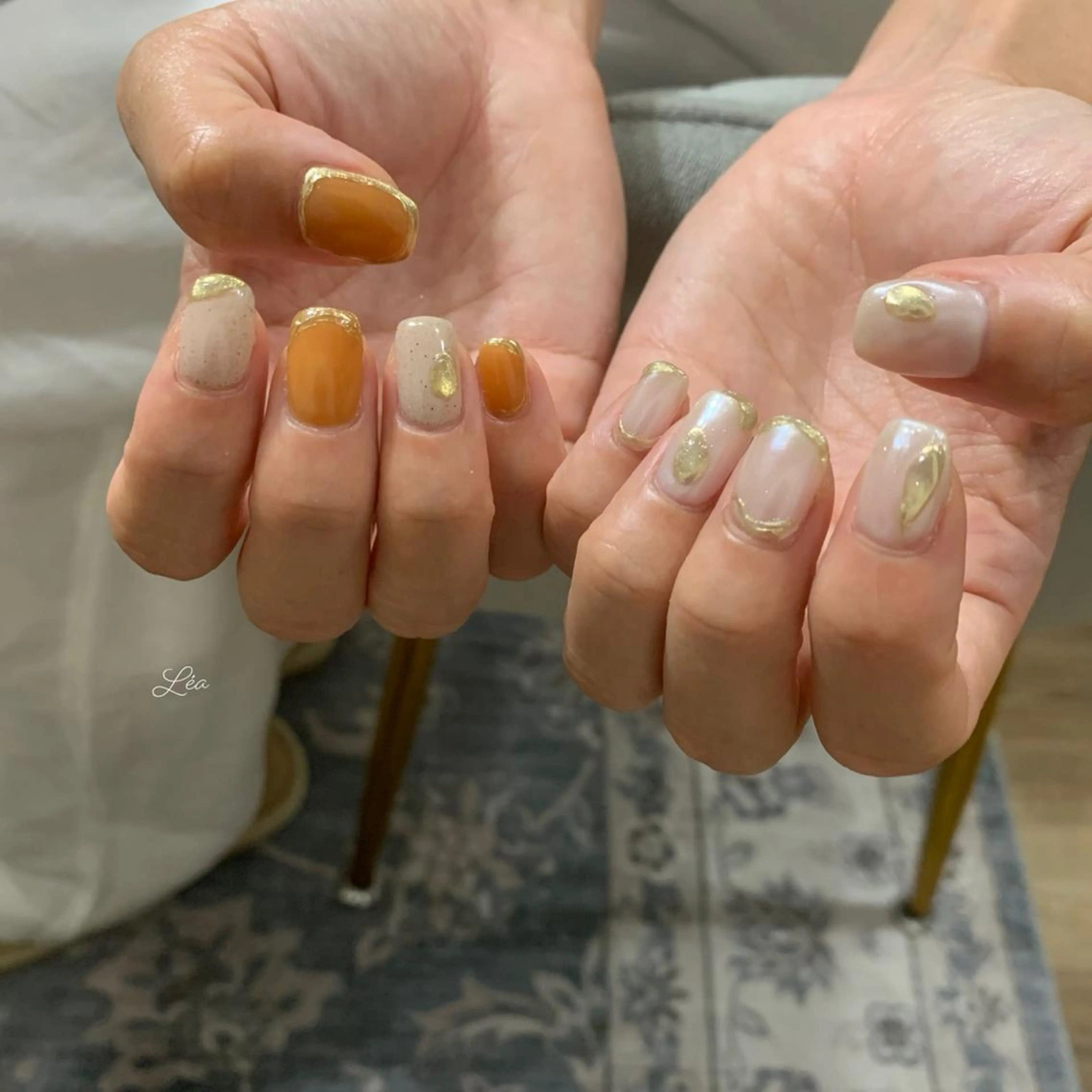 ネイル ジェルネイル 持ち込み パラジェル ソフトジェル Léa nailのネイルデザイン