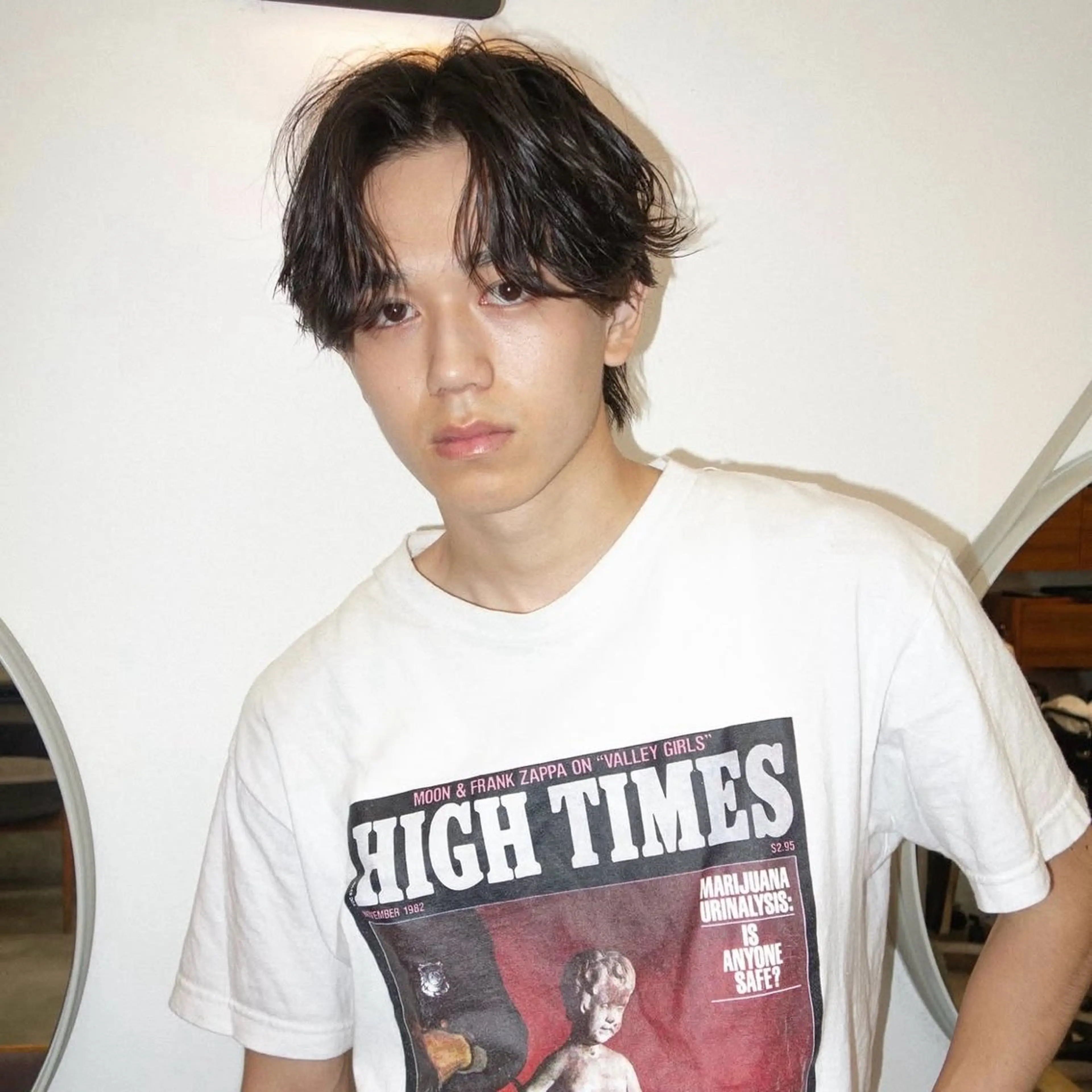 ショート メンズ センターパート/ ベージュ系カラー/禅のヘアスタイル