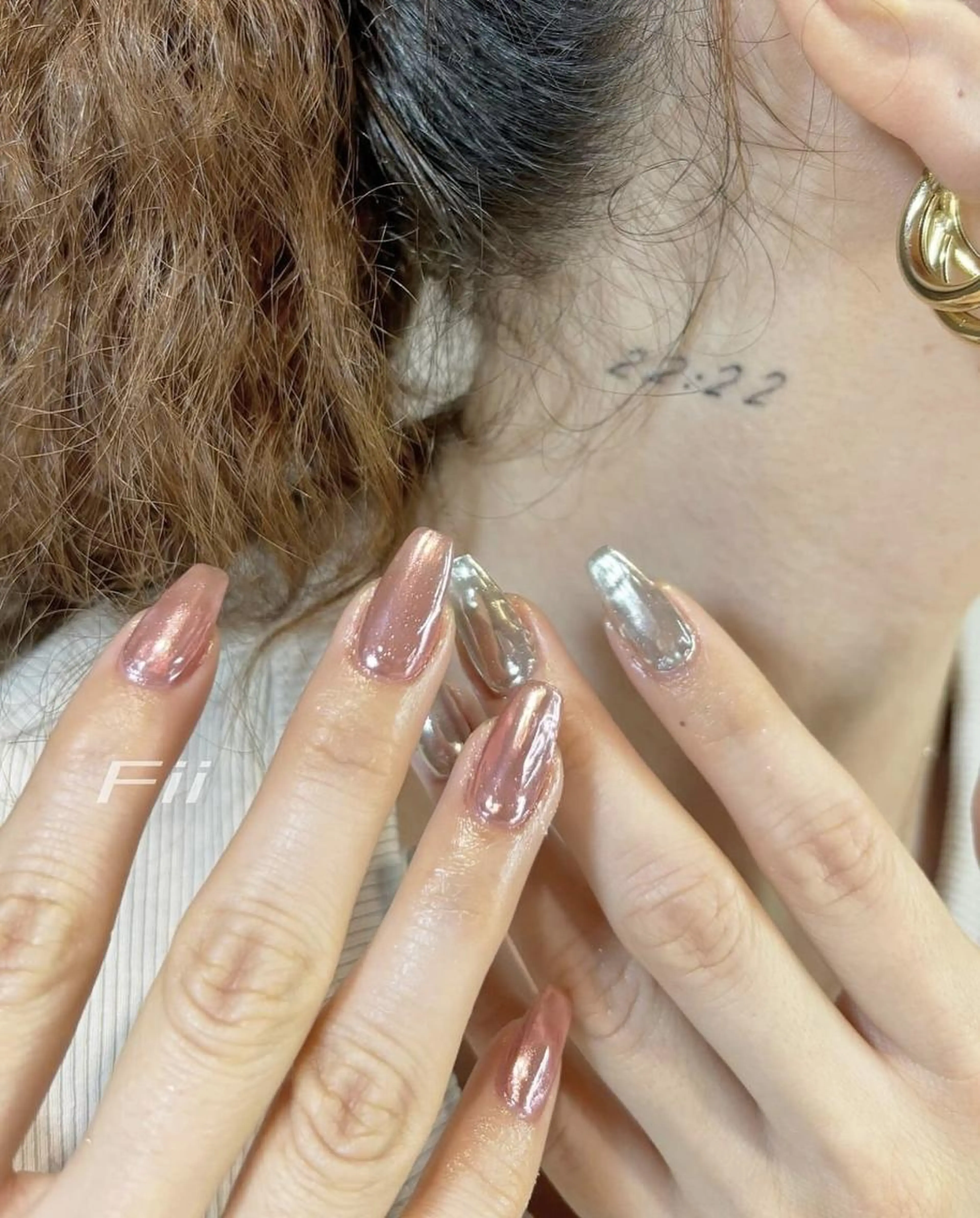 ミラーネイル【オフ込✨】の写真