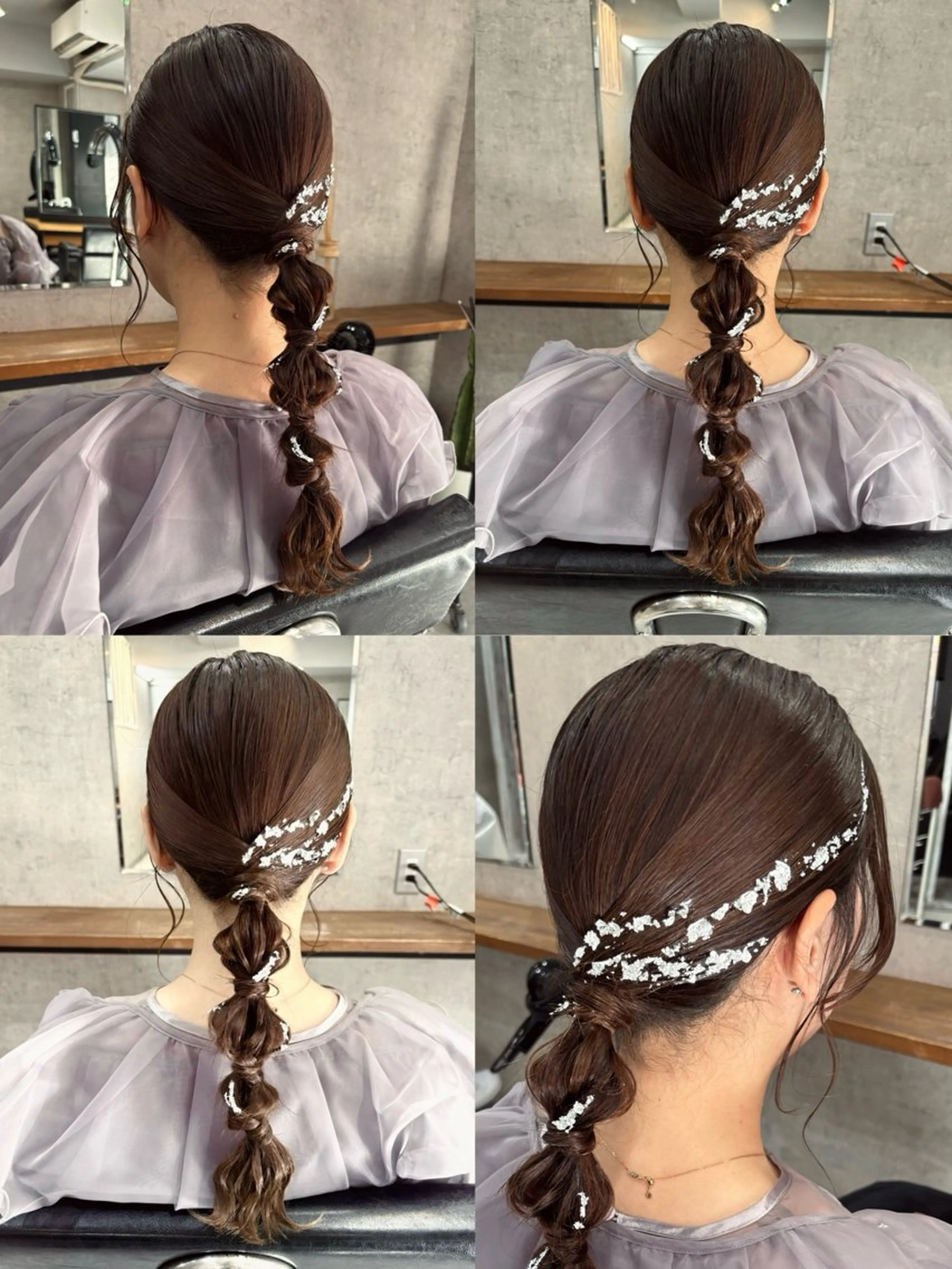 ヘアアレンジ ヘアセット PARK by CREAM所属・松井那津子 /ハイライトブリーチのヘアスタイル