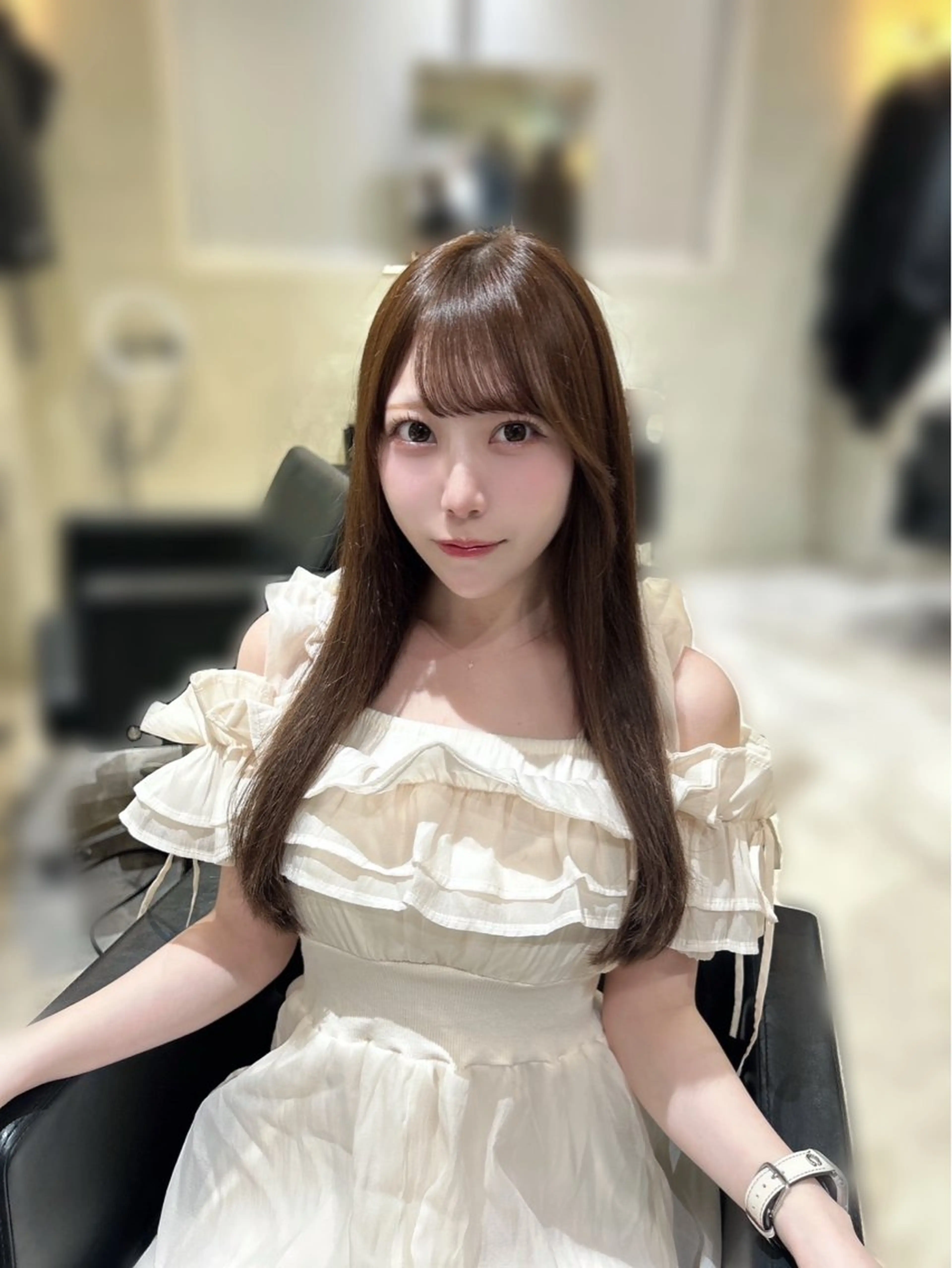 似合わせカット➕ケアカラー➕髪質改善Aujua7step超音波アイロン【新宿/レイヤー/韓国ヘア/ロング料金なし】の写真