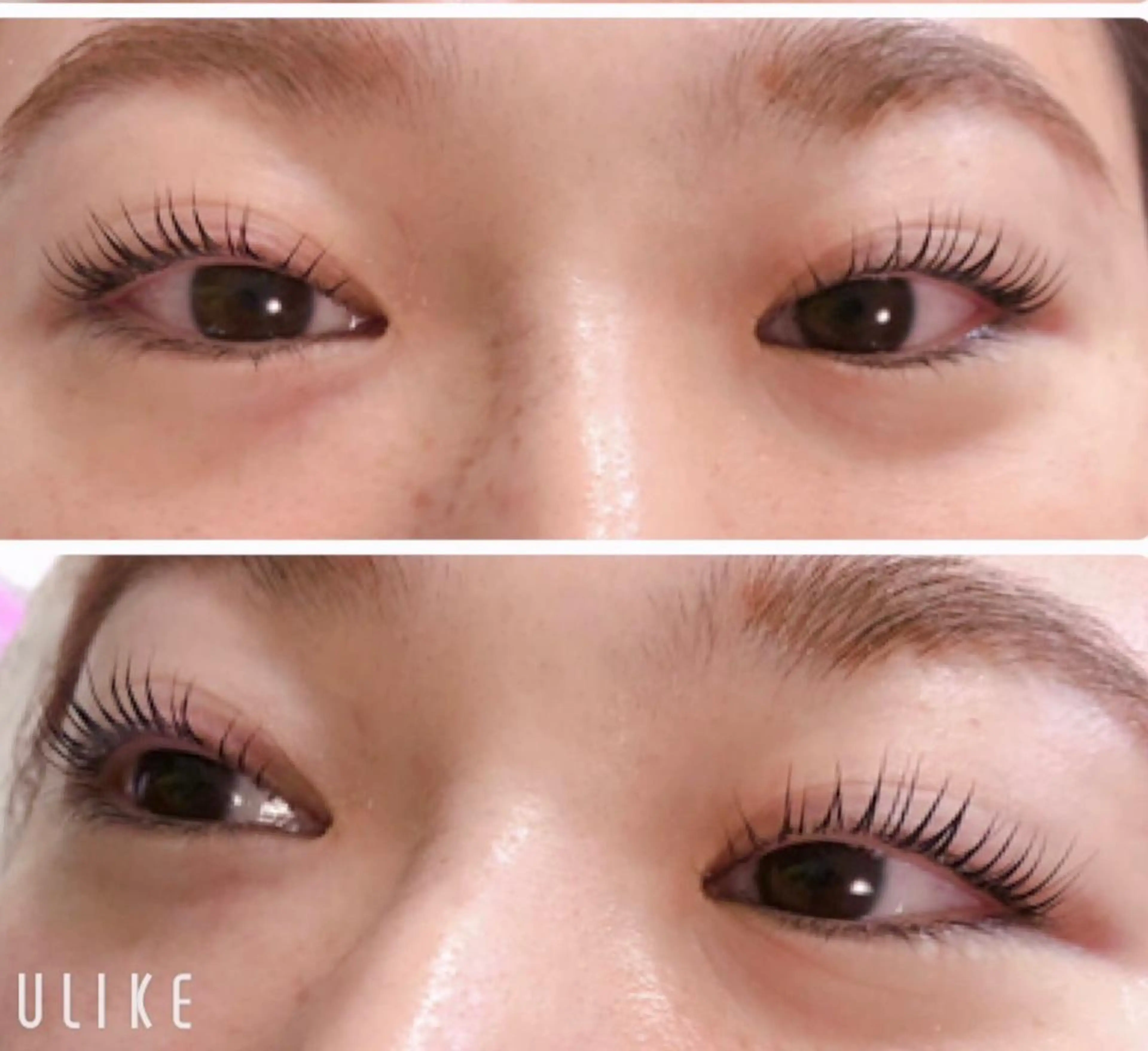 まつ毛パーマ　下の写真