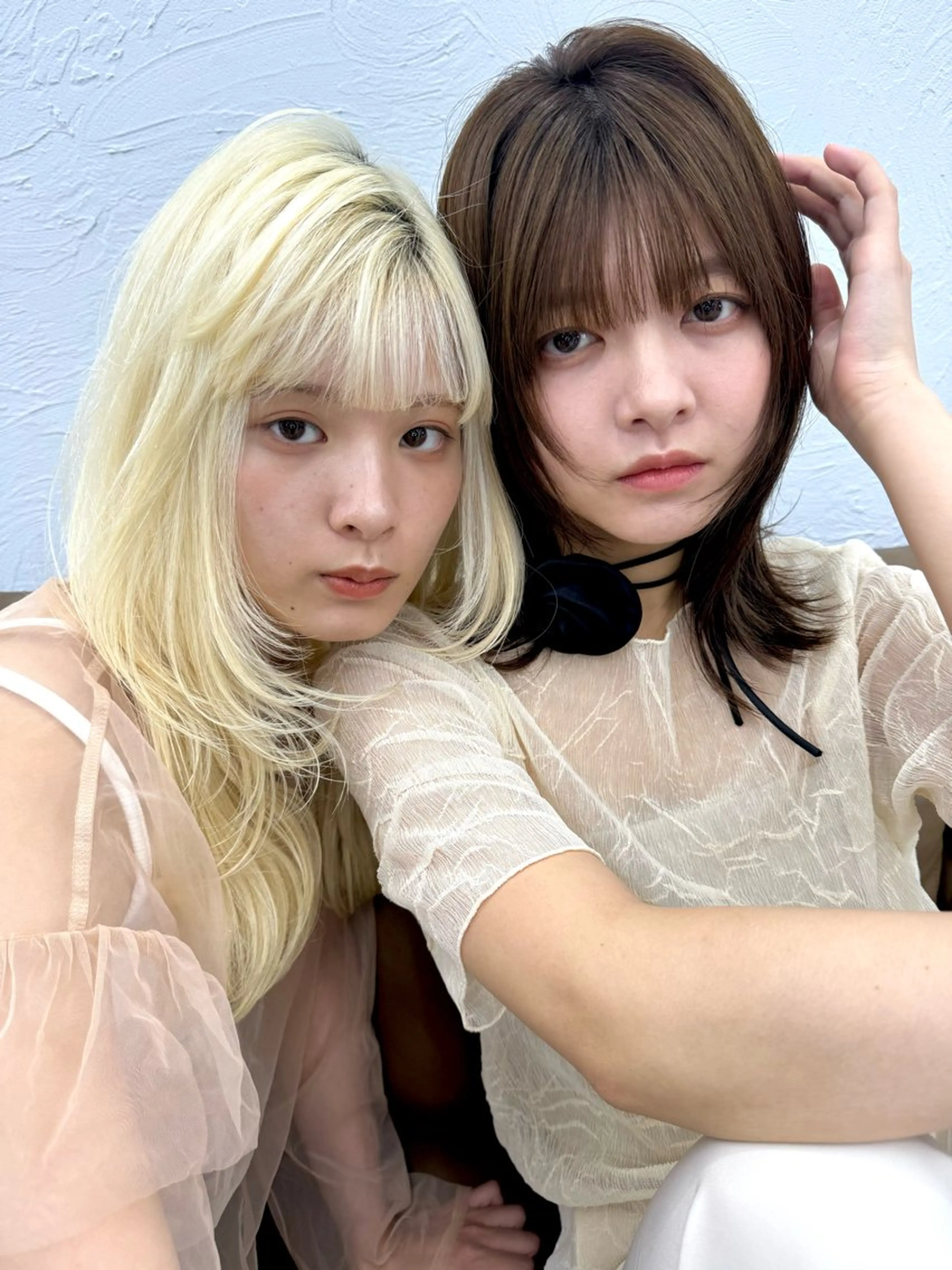 ミディアム カラー カット ヘアカラー トリートメント レイヤー/ウルフ🤍 mayo.のヘアスタイル