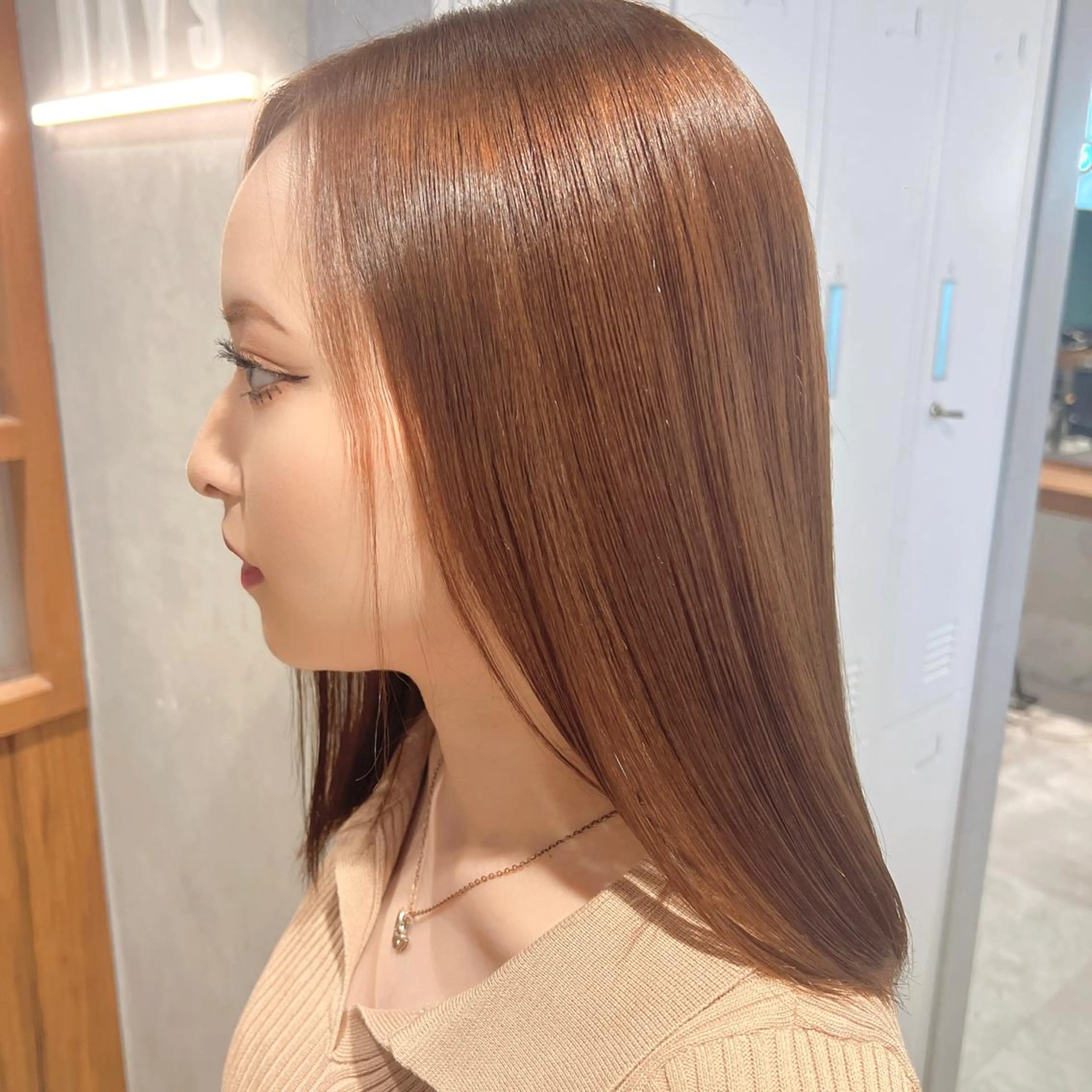 カラー ブリーチ ダブルカラー ブリーチなしカラー 🎀 夏秋🎀のヘアスタイル