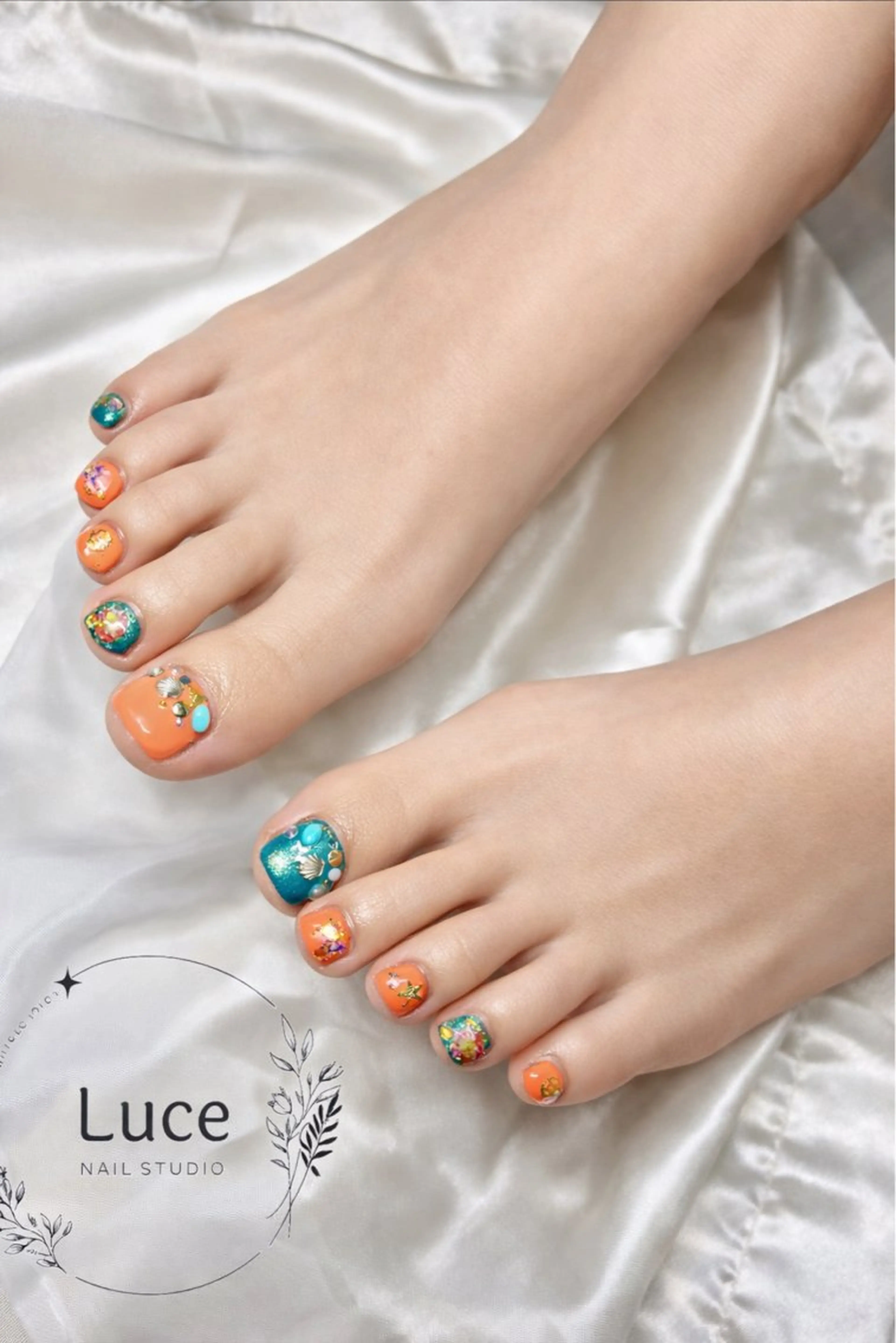 ネイル フットネイル 持ち込み NAIL Luceのネイルデザイン