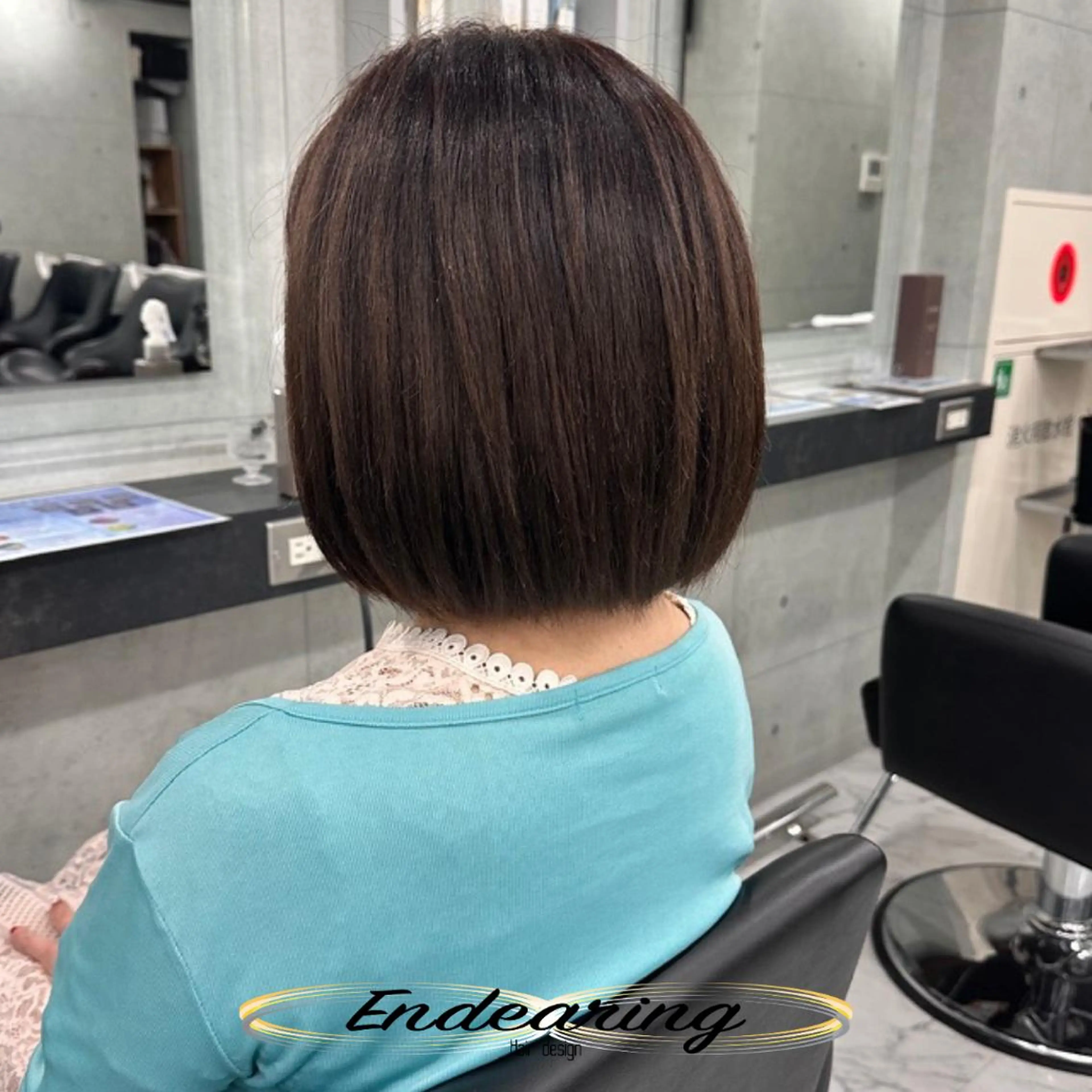 カラー 透明感カラー オレンジ シルバー ボブ カット ヘアカラー Endearing 銀座/YOKOのヘアスタイル