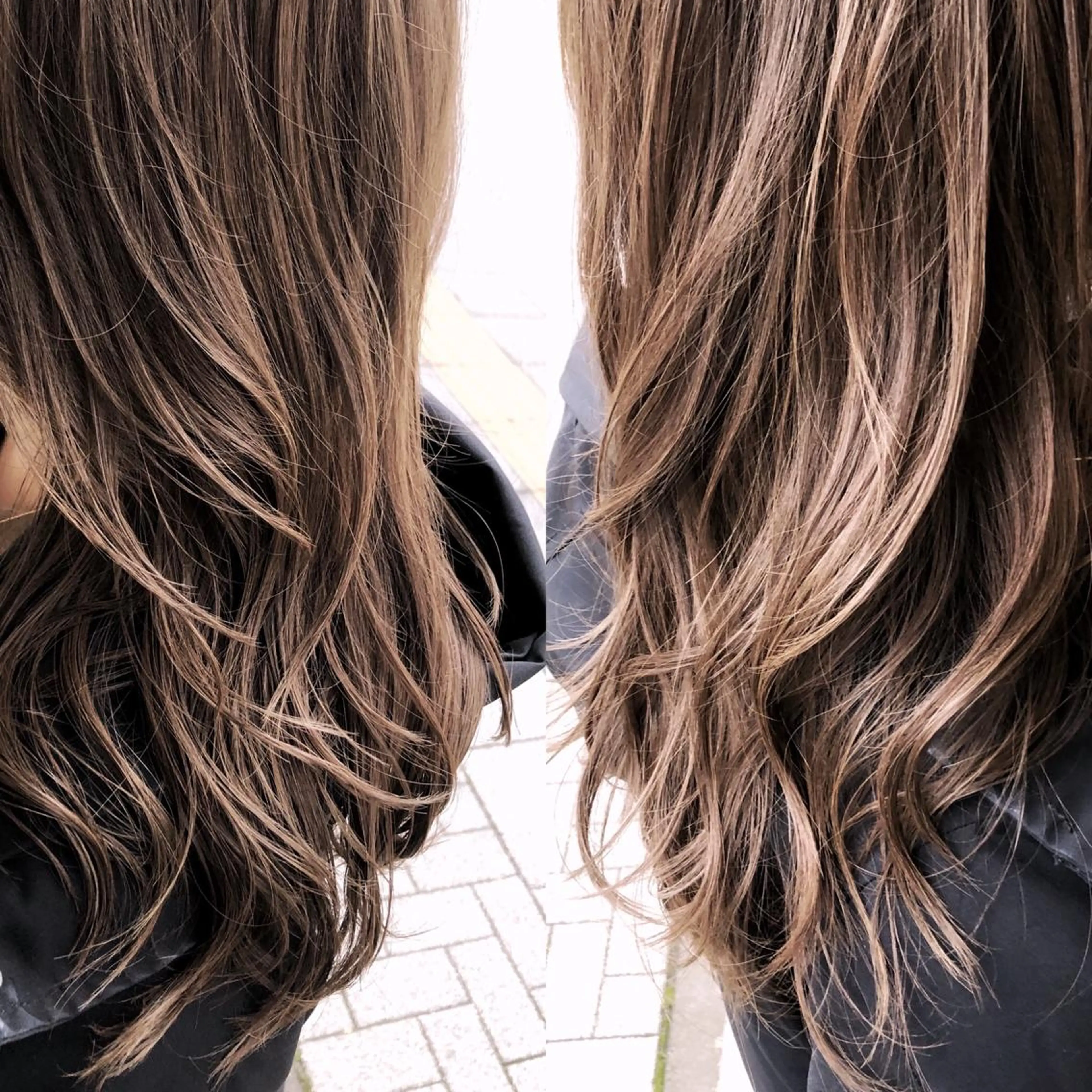 ロング カラー 透明感カラー ハイライトカラー ハイライト ロング カット ヘアカラー トリートメント 山本 芳喜のヘアスタイル