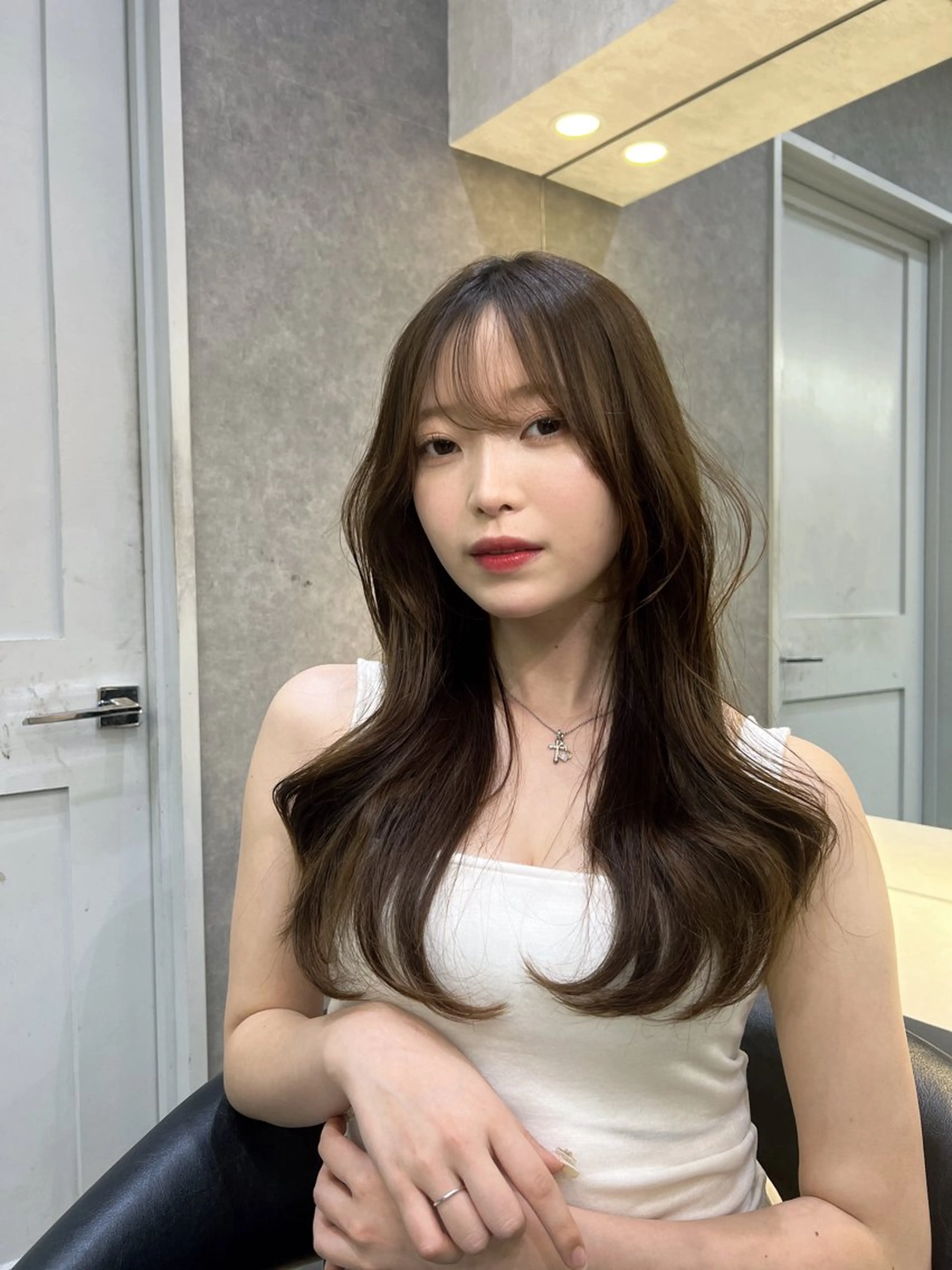 ロング 池袋/韓国/レイヤー 髪質改善/村上けいとのヘアスタイル