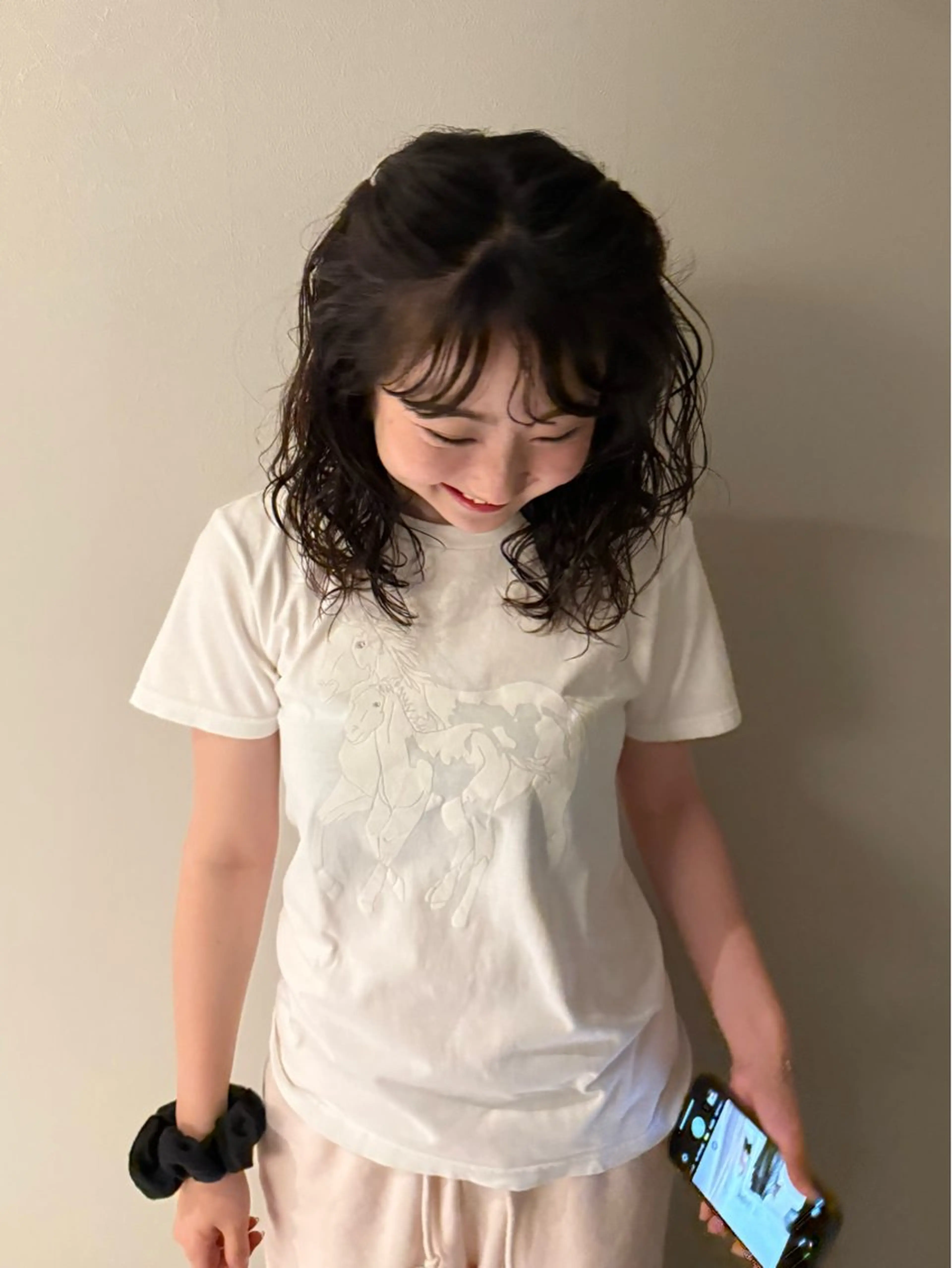 ミディアム パーマ カット パーマ neneka レイヤー／パーマのヘアスタイル