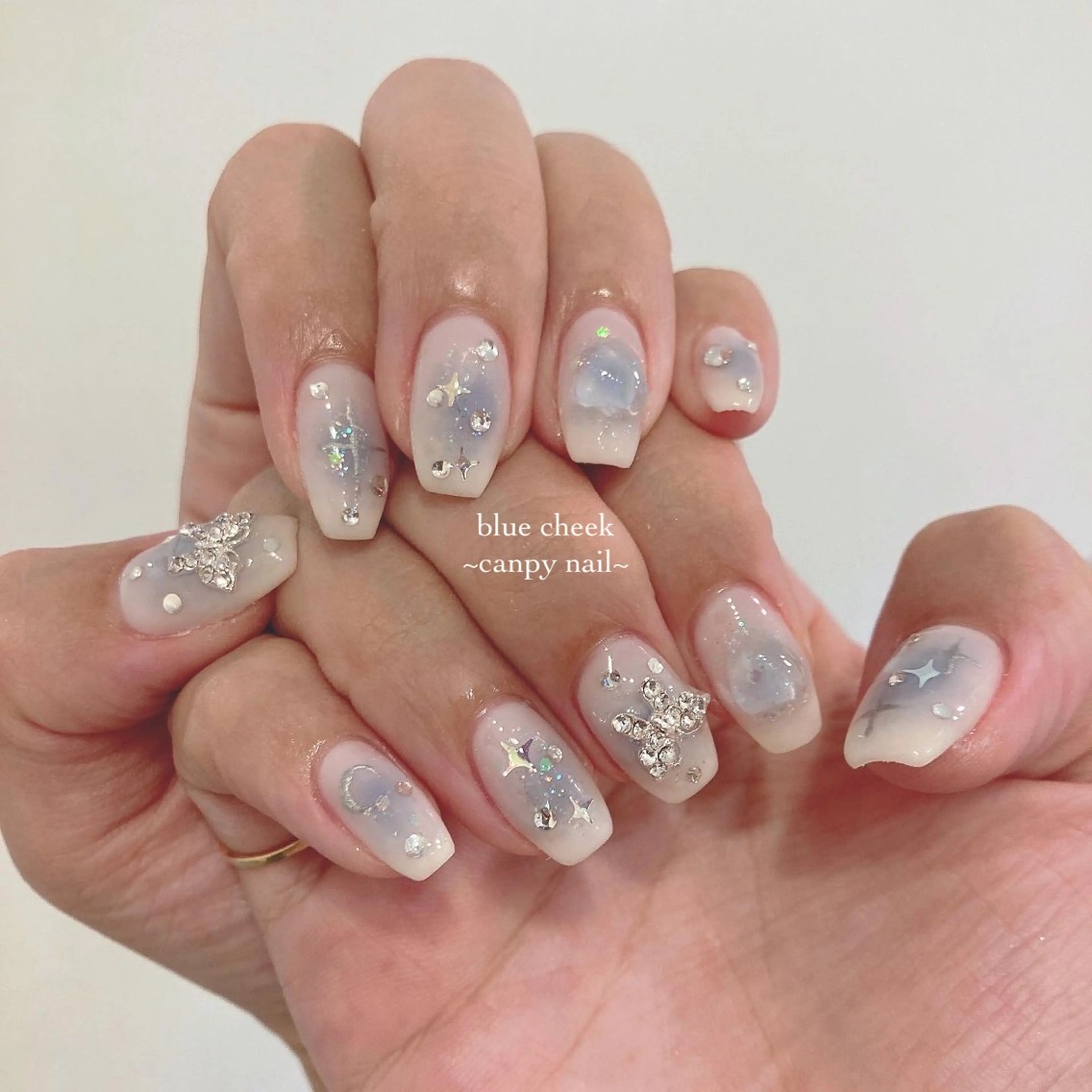 迷ったらこれ!持ち込み120分コース⋆౨ৎ˚⟡˖ ࣪ オフ込み 〜10本アート 手書き4本、大パーツ4個まで可能の写真