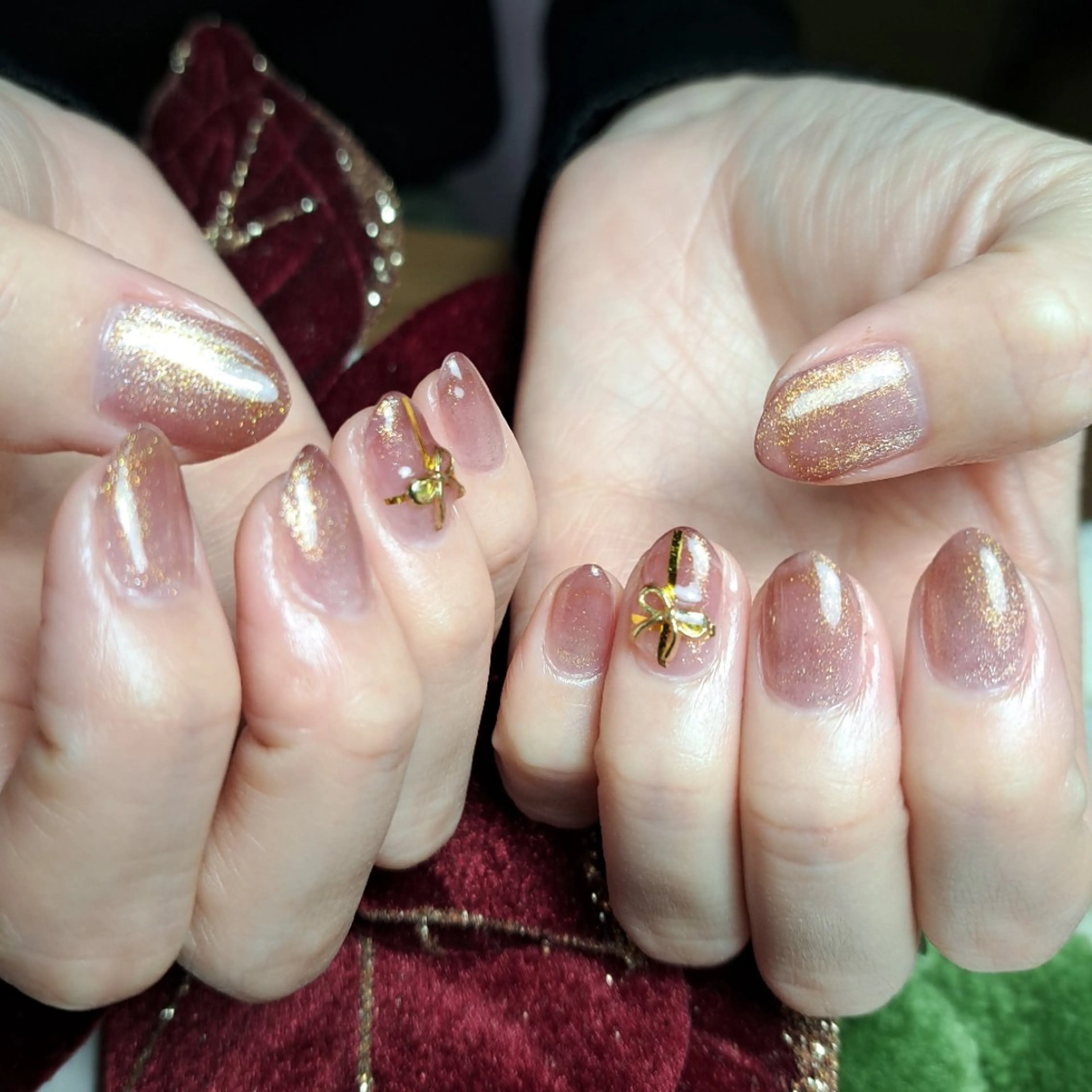 ネイル オフィスネイル 冬ネイル クリスマス HAYASHI  Nのネイルデザイン