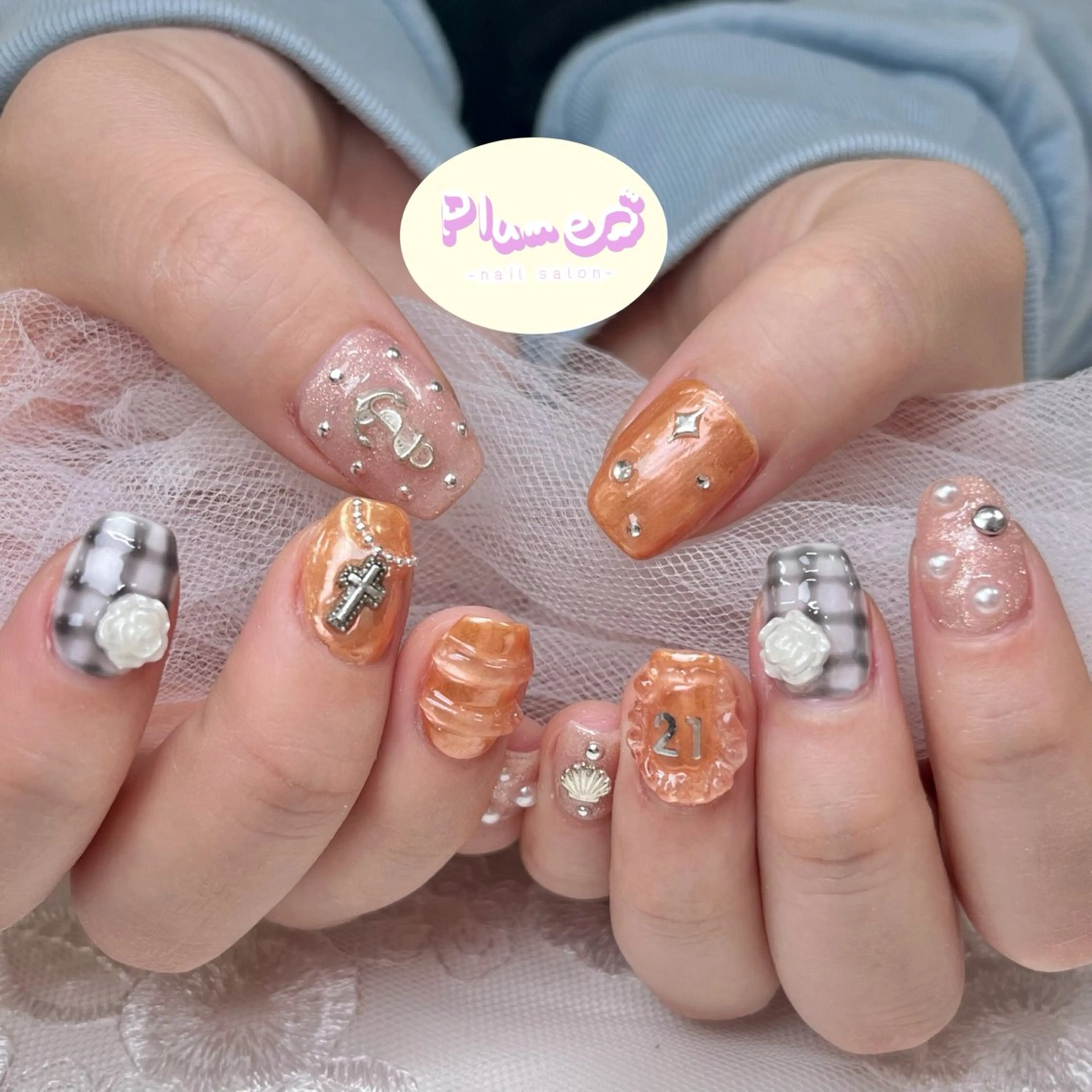ネイル ハンドネイル plume nail ☆韓国ネイルのネイルデザイン