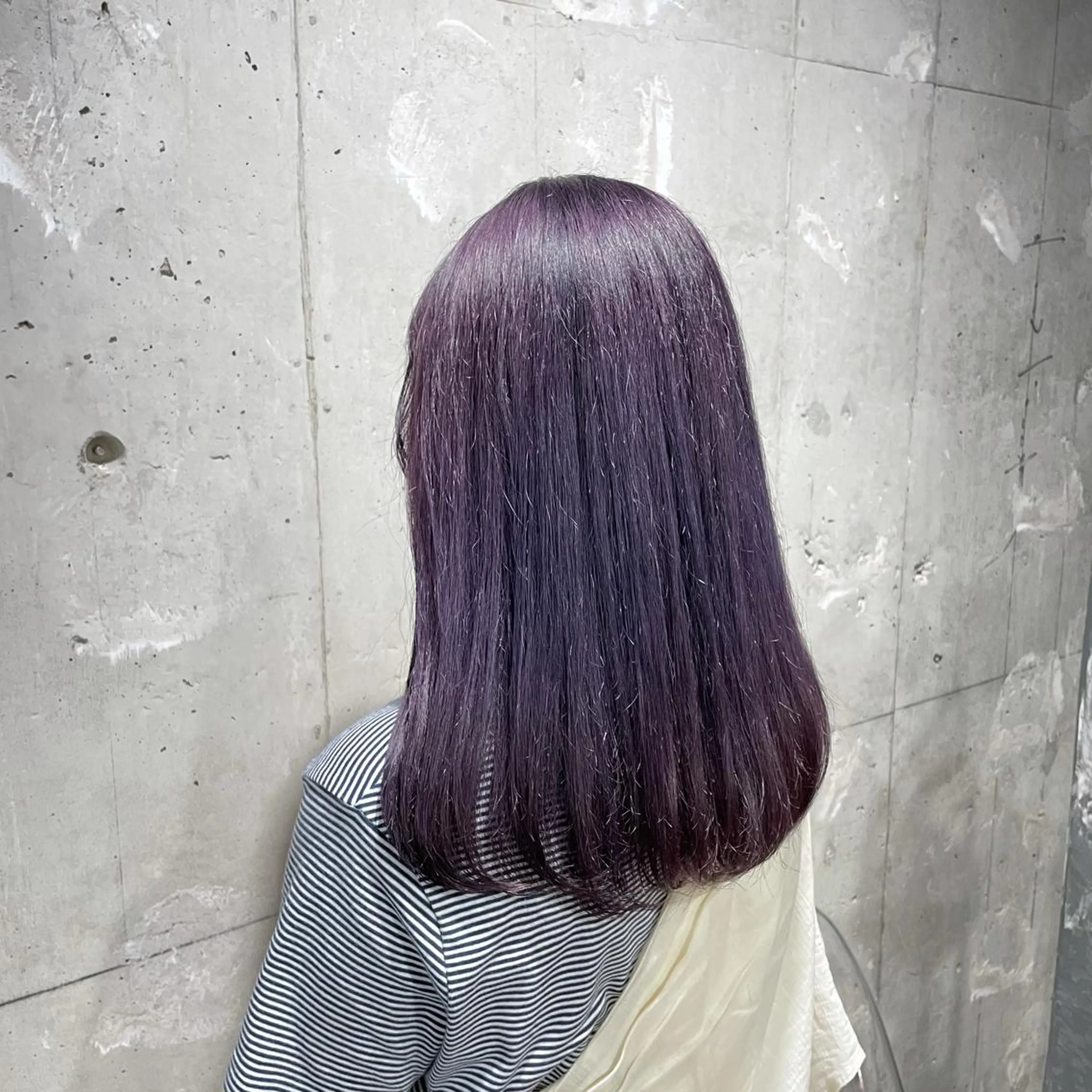 セミロング カラー 赤み消しカラー 🍀JUNKIのヘアスタイル