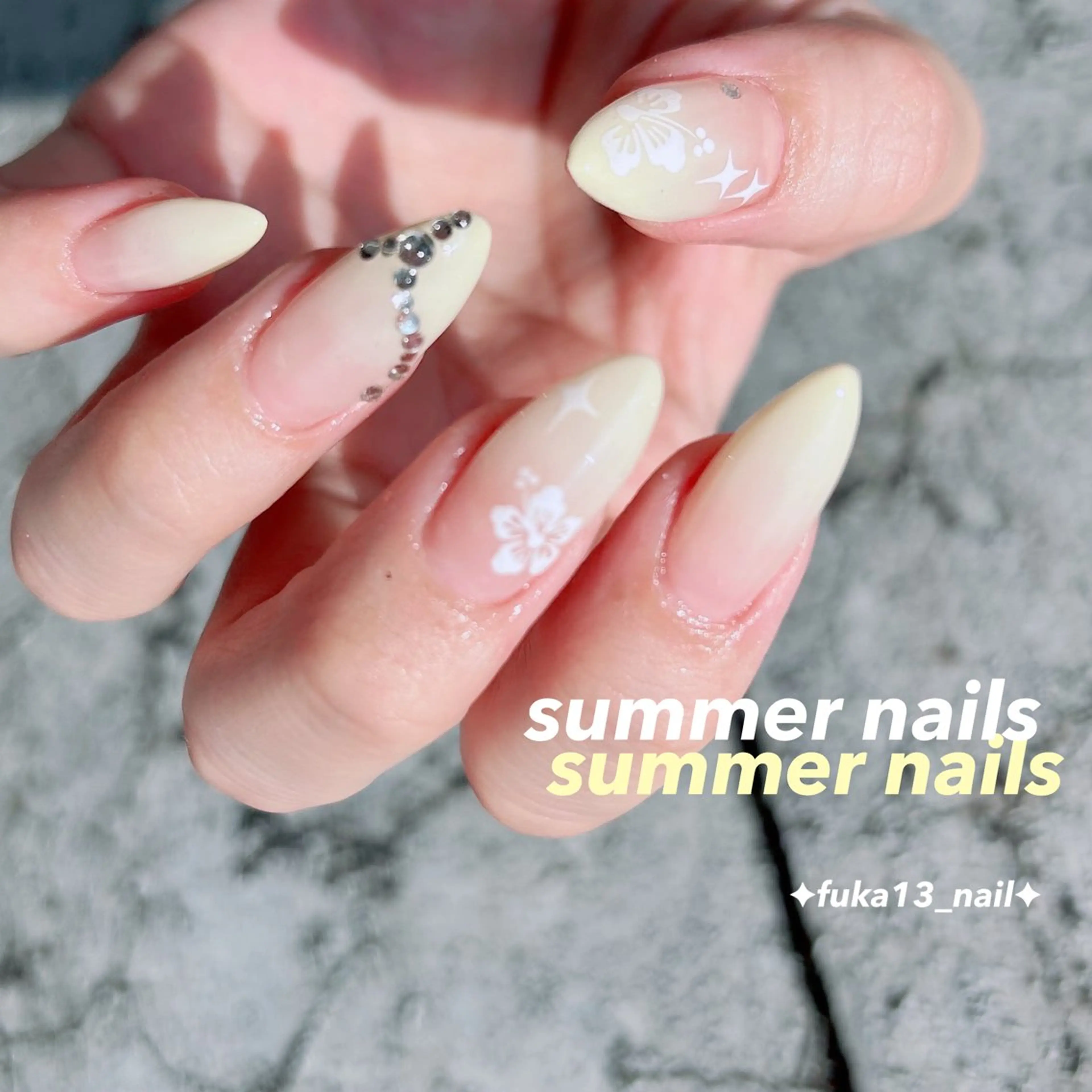 ネイル 韓国ネイル 夏ネイル ハンドネイル Nail♡Fuka. /5月予約受付中のネイルデザイン
