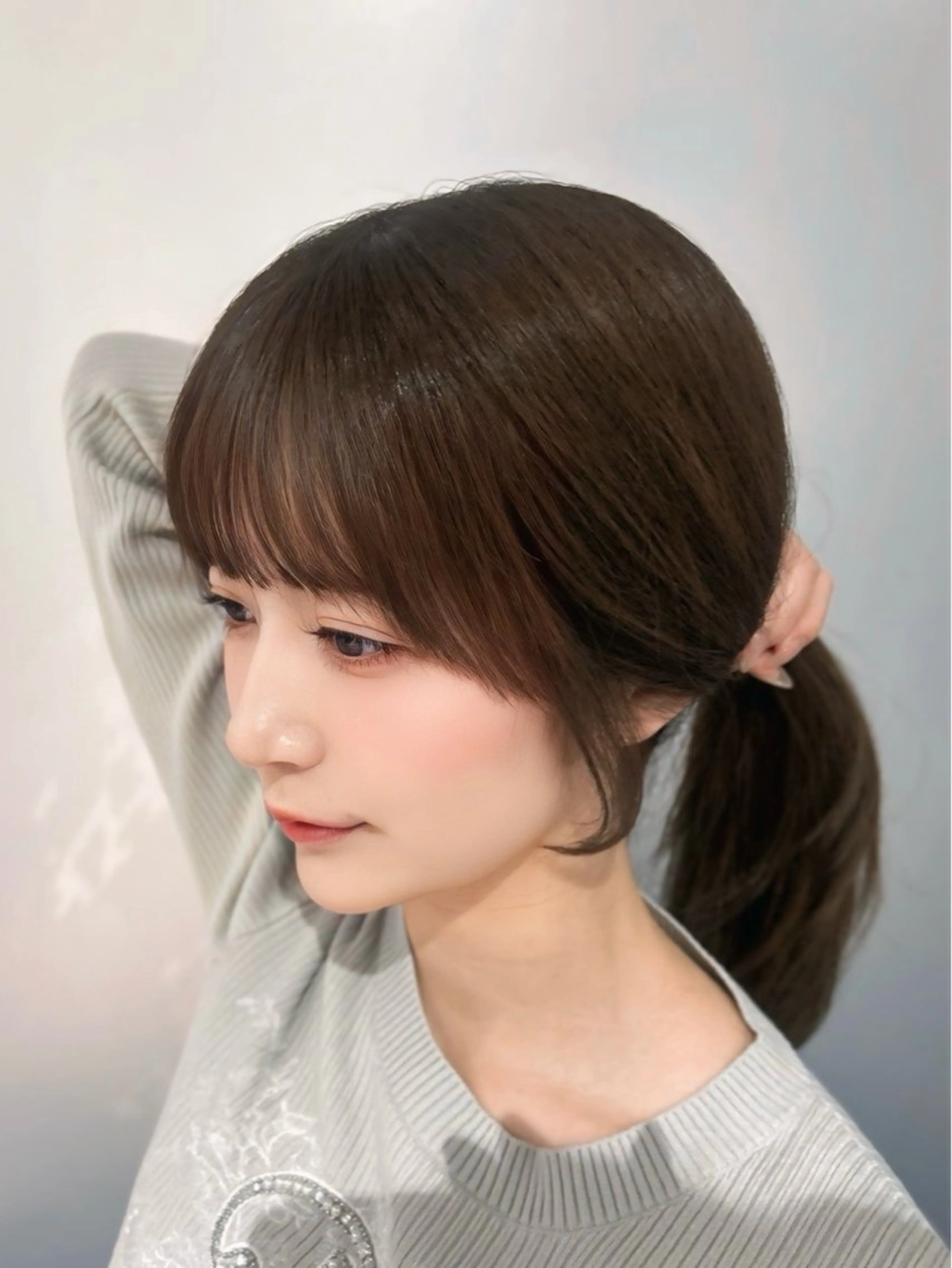 ロング カラー グレージュ オリーブグレージュ オリーブグレー 髪質改善 カット ヘアカラー トリートメント 店長✨髪質改善✖️ 透明感カラー／純大のヘアスタイル