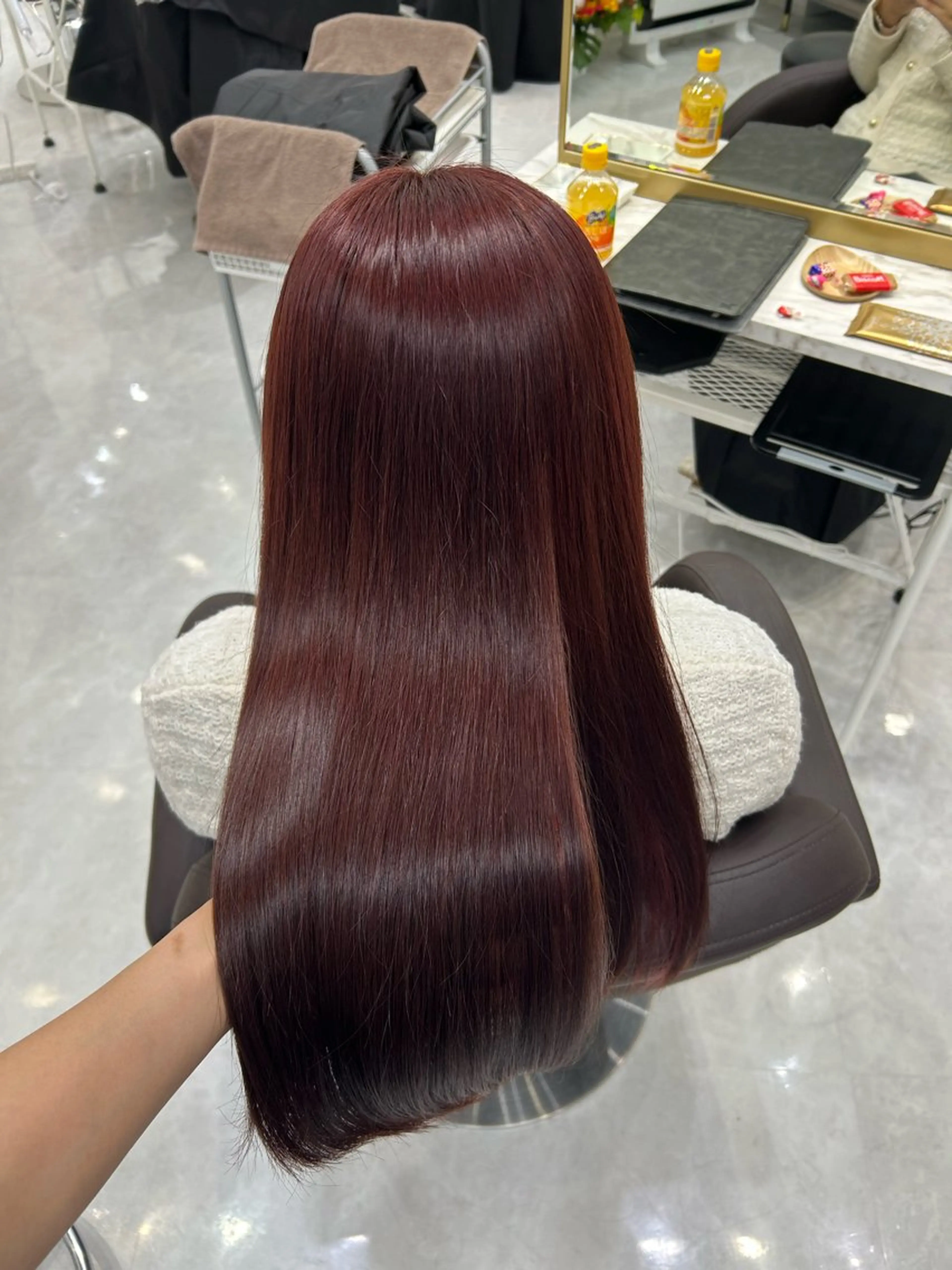 ロング カラー 髪質改善 トリートメント 横浜美容室/透明感 カラー/レイヤーのヘアスタイル