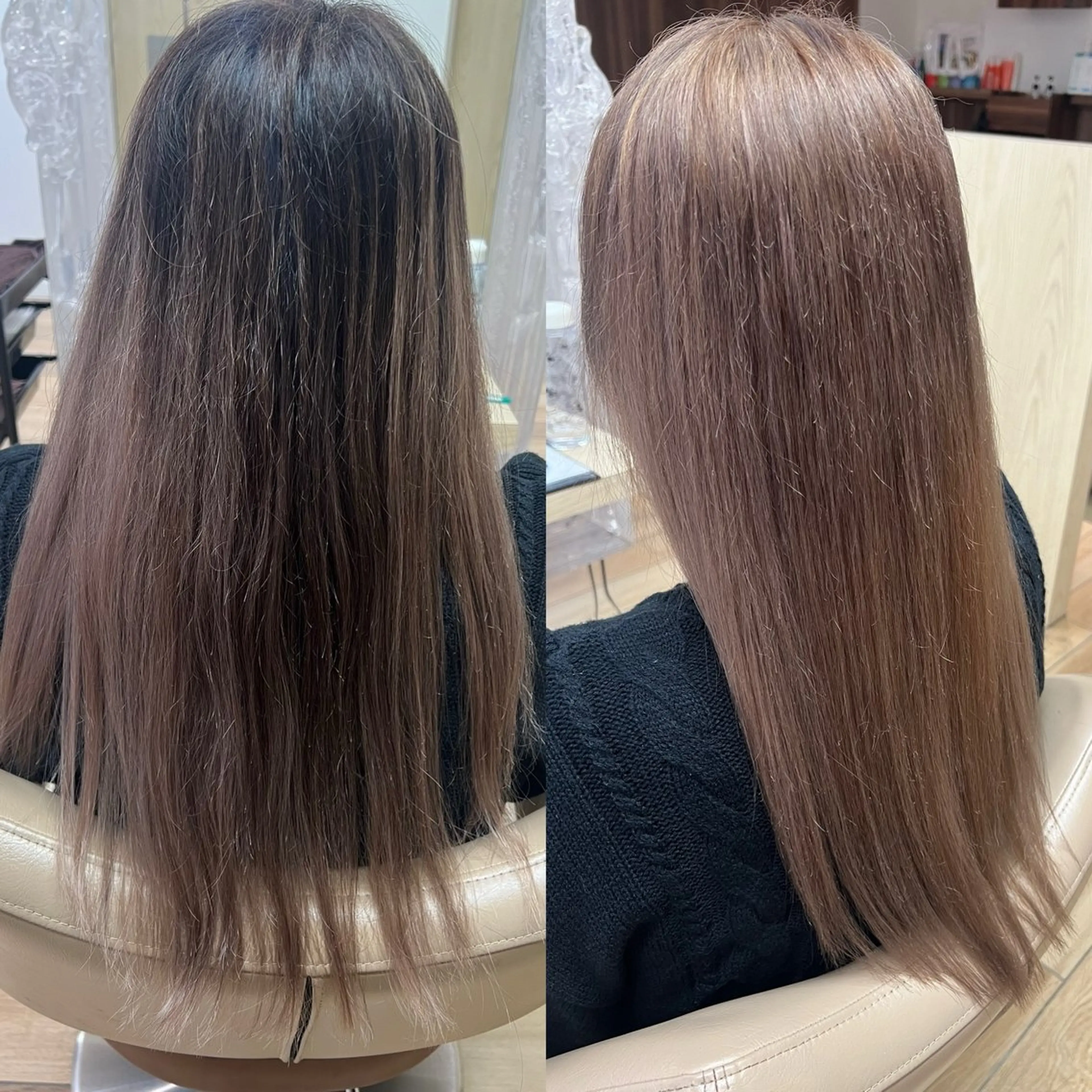 ロング カラー ヘアカラー トリートメント 高橋 香奈のヘアスタイル