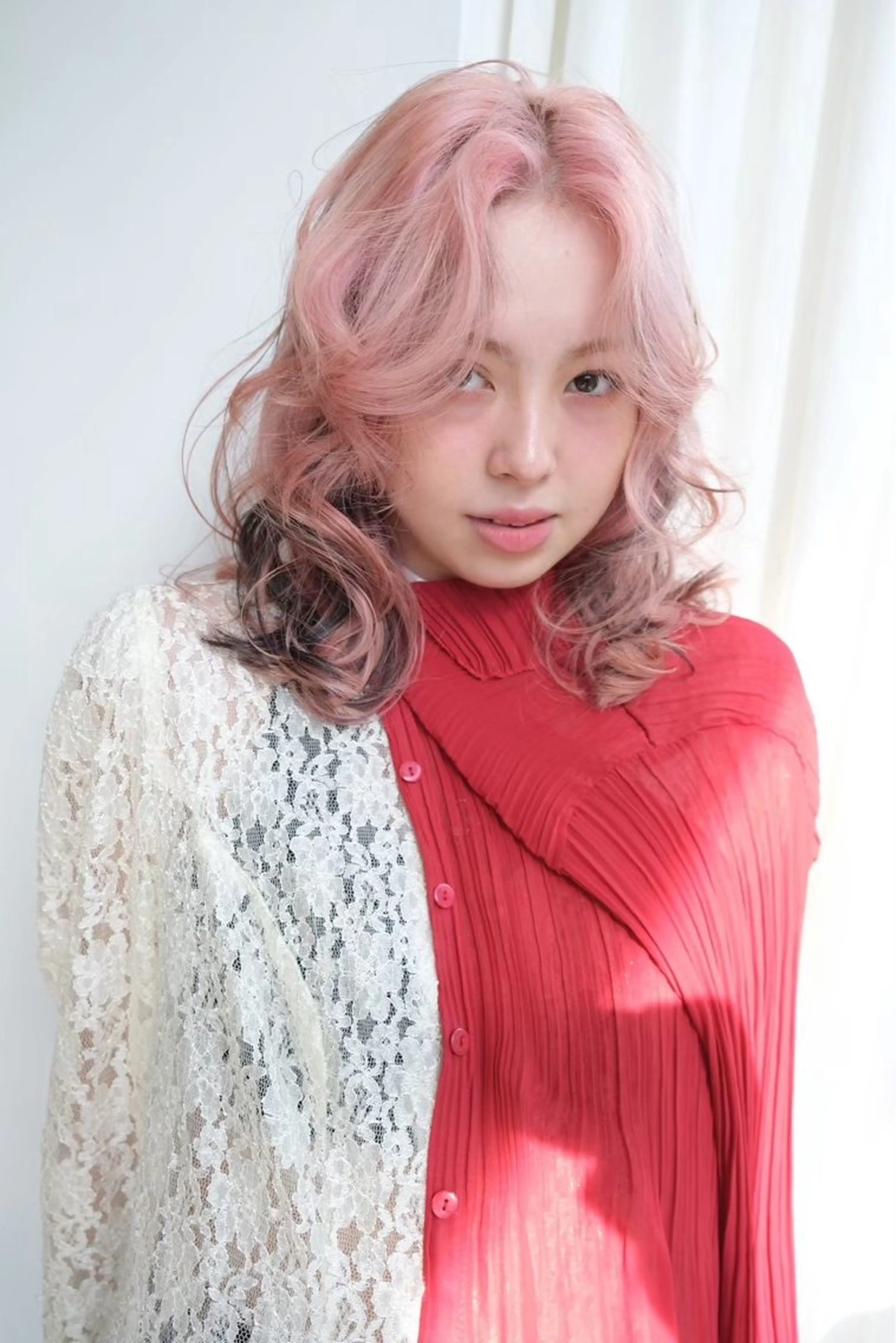 ミディアム ヘアカラー ness／ rina♩⋆͛*のヘアスタイル